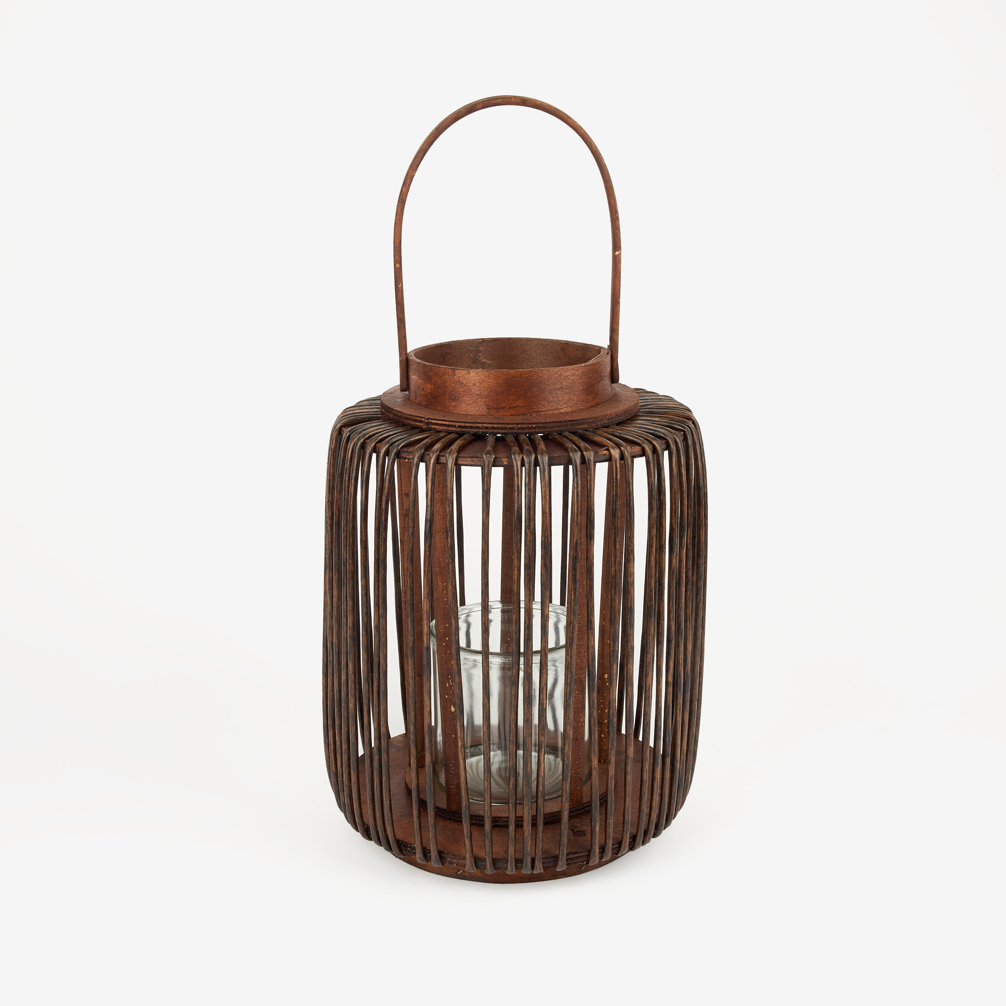 Farol de madera Bhima &Oslash;22x29cm