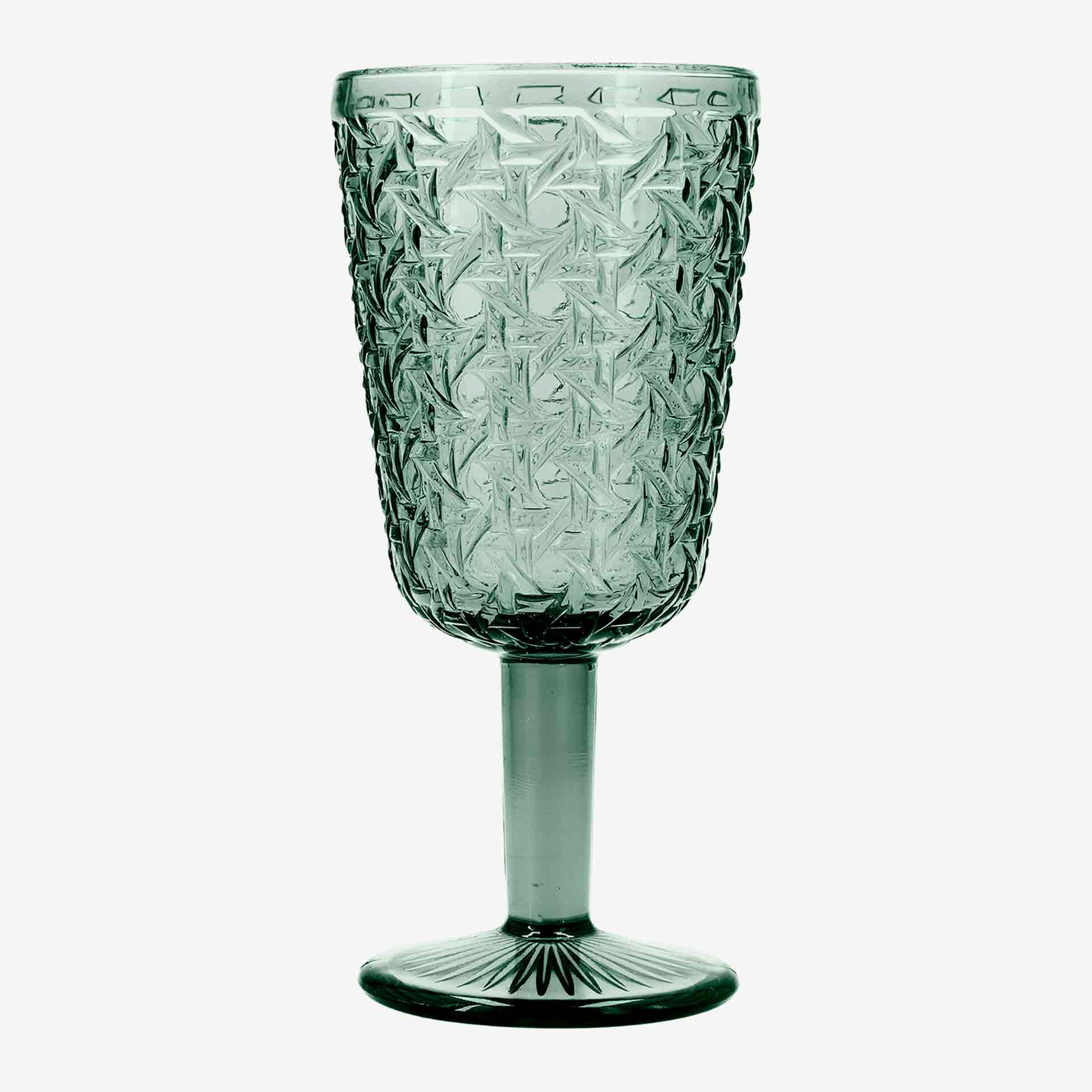 Copa de vidrio verde Jadea 28,5cl 