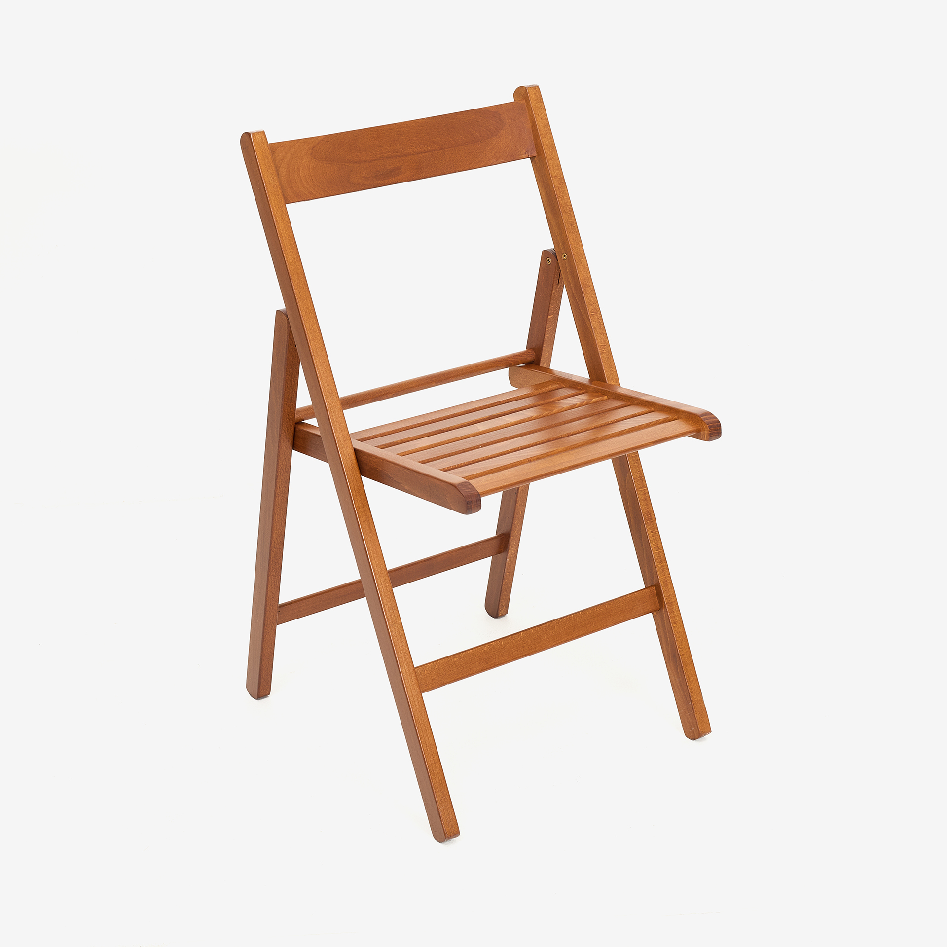 Silla plegable de madera de haya oscura Gema 43x48x79cm