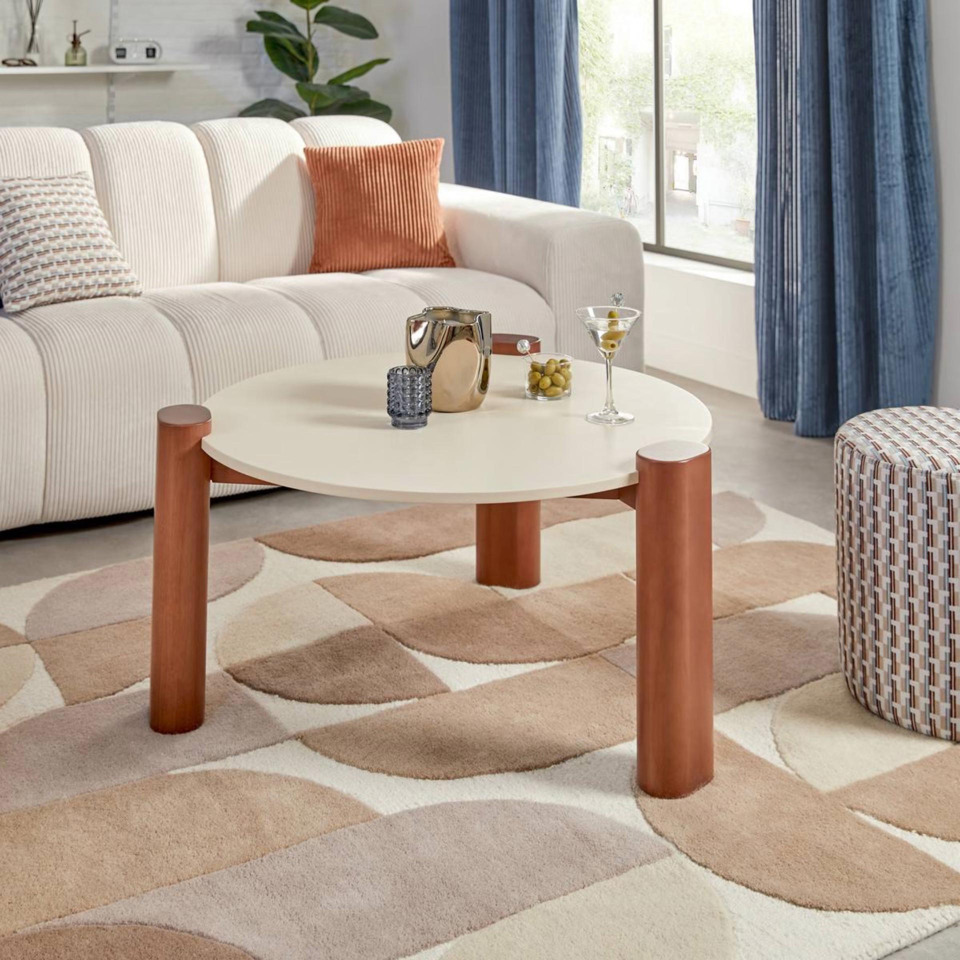 Mesa auxiliar de madera Varek &Oslash;85,5cm