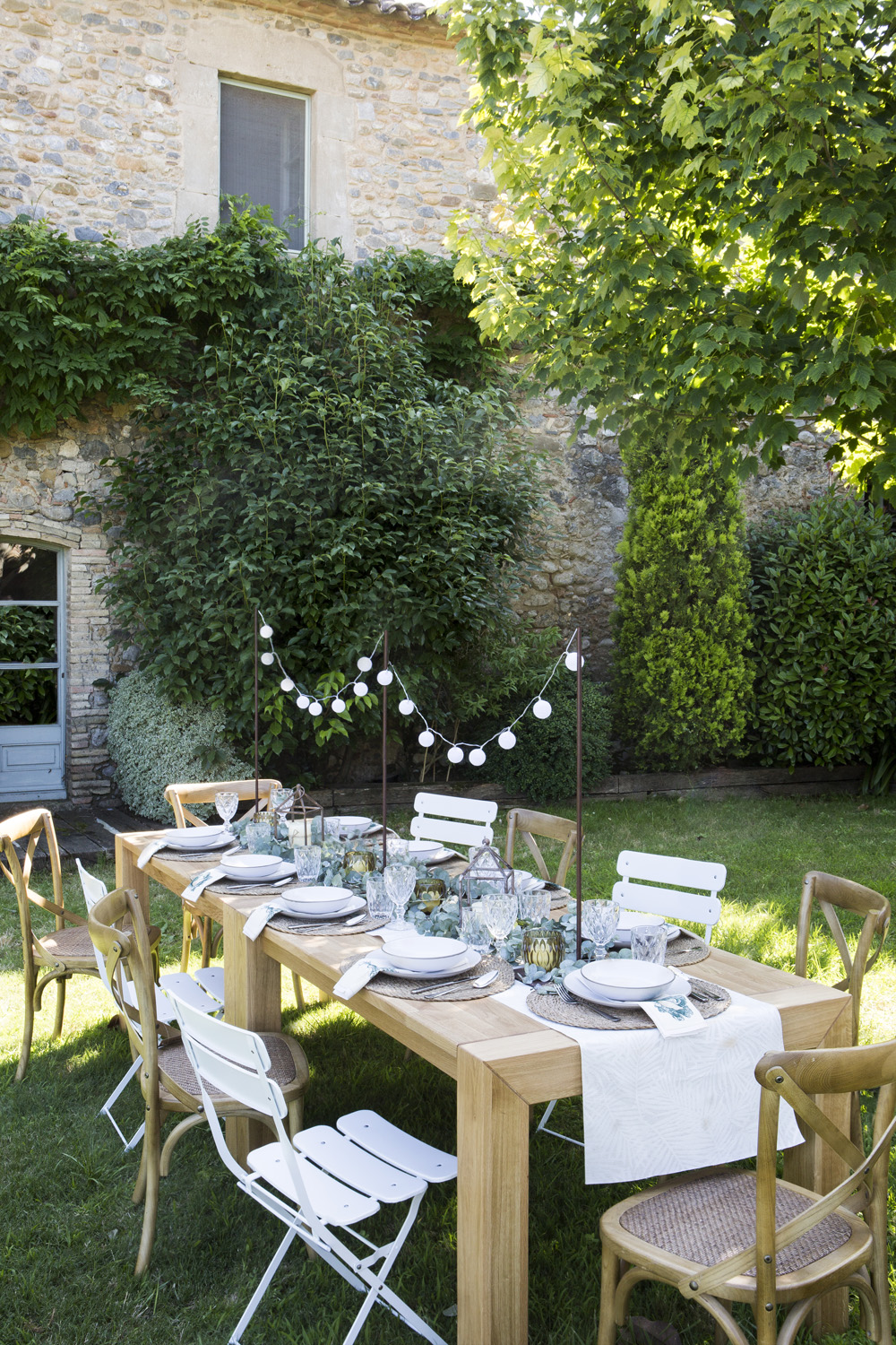 Mantel individual ovalado de mimbre Typha &Oslash;45cm