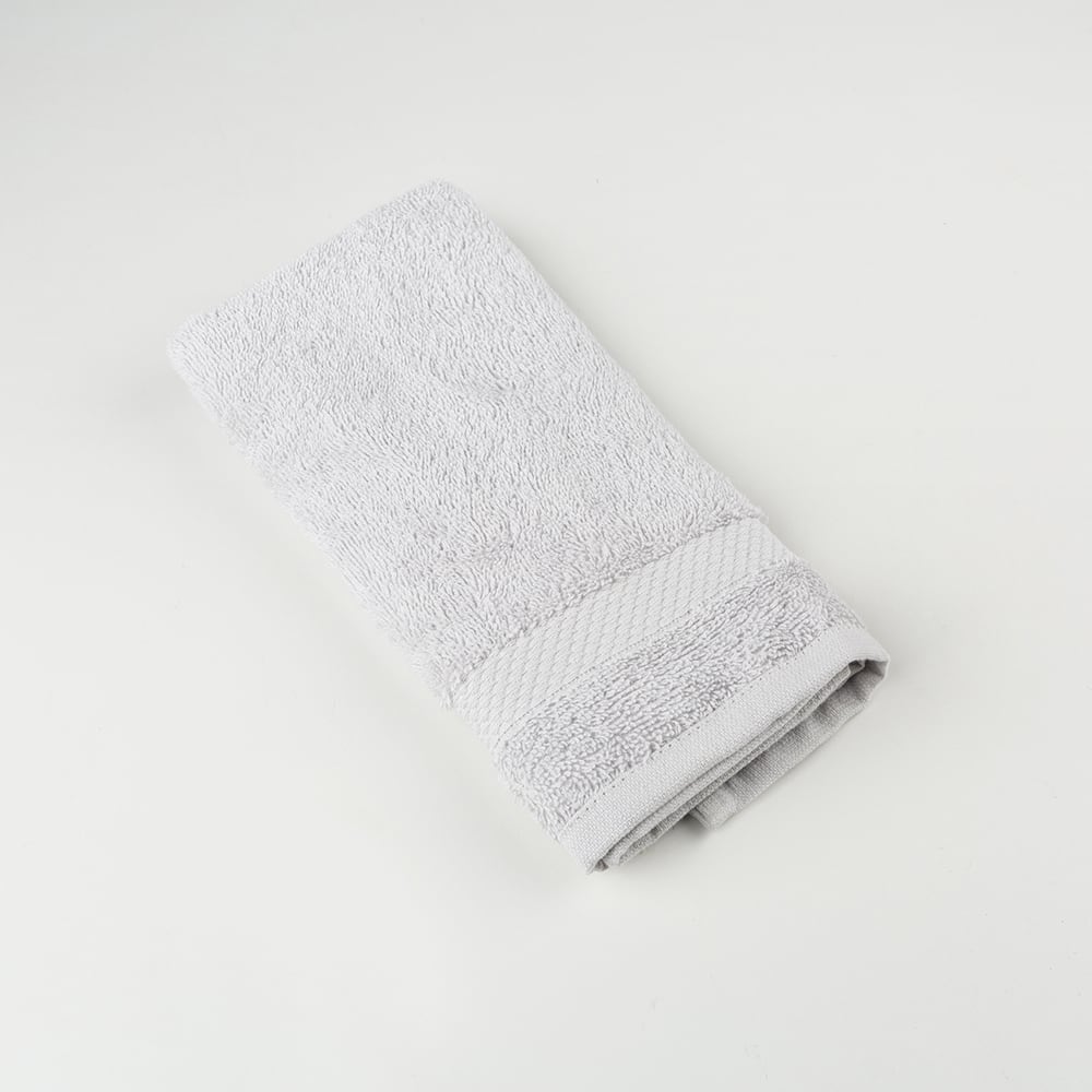 Toalla de tocador de algodón gris Vic 30x50cm - 500 gr/m²