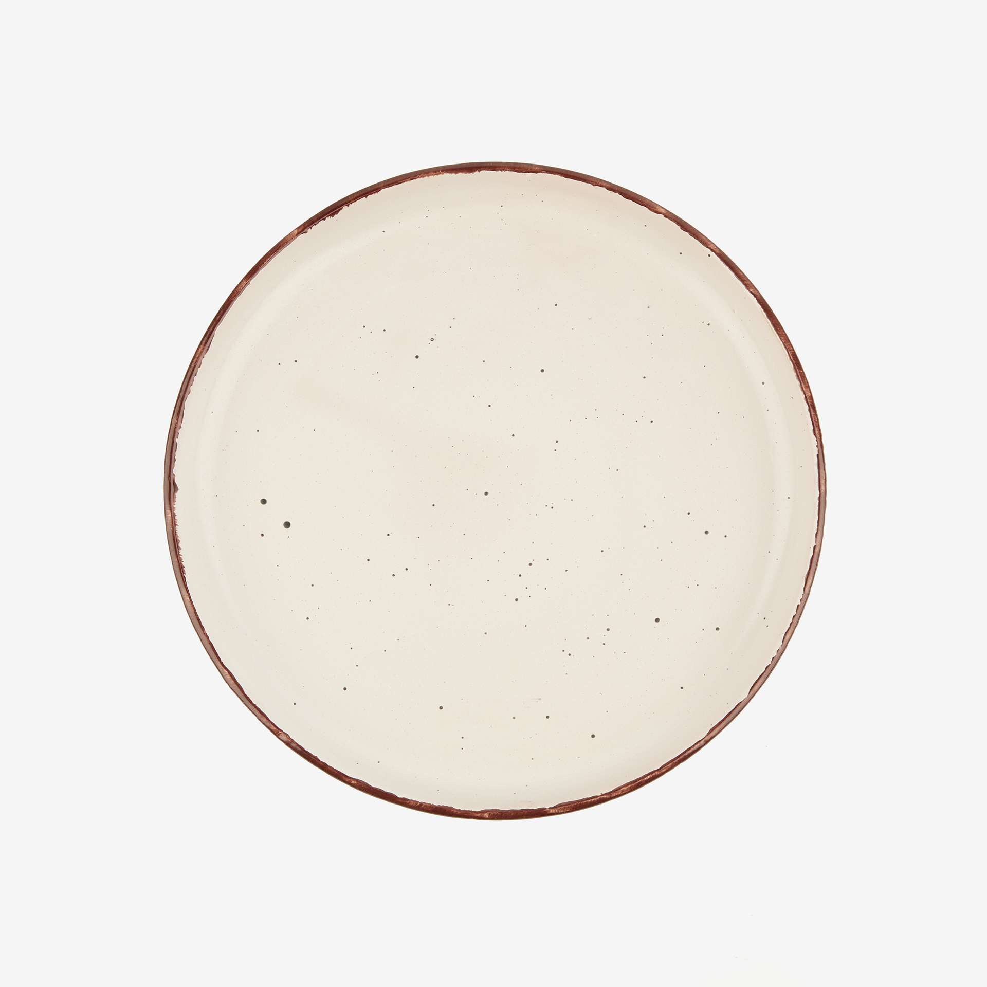 Vajilla de 12 piezas de cer&aacute;mica beige Iria