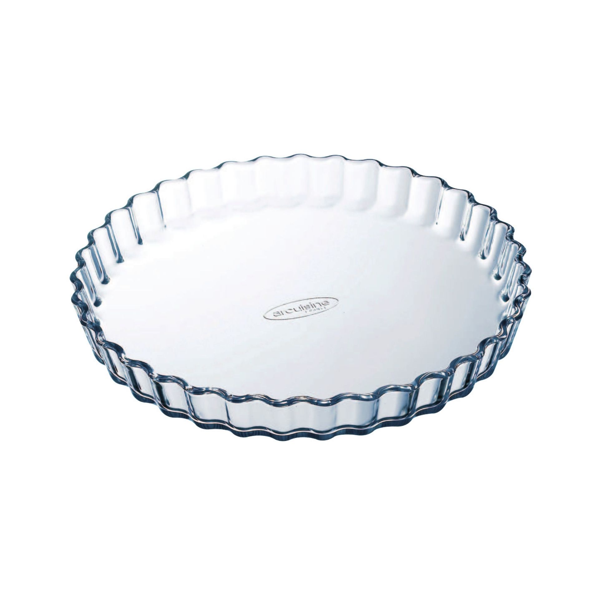 Molde redondo ondulado de vidrio Ocuisine Ø27cm