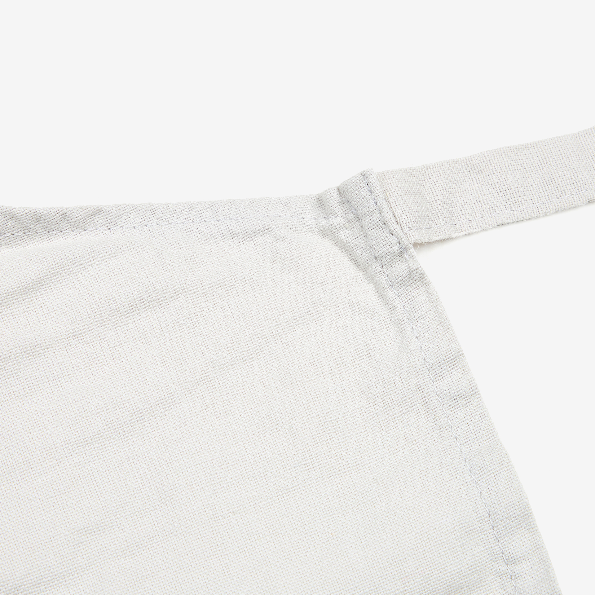 Delantal de cocina de algodón gris 80x70cm