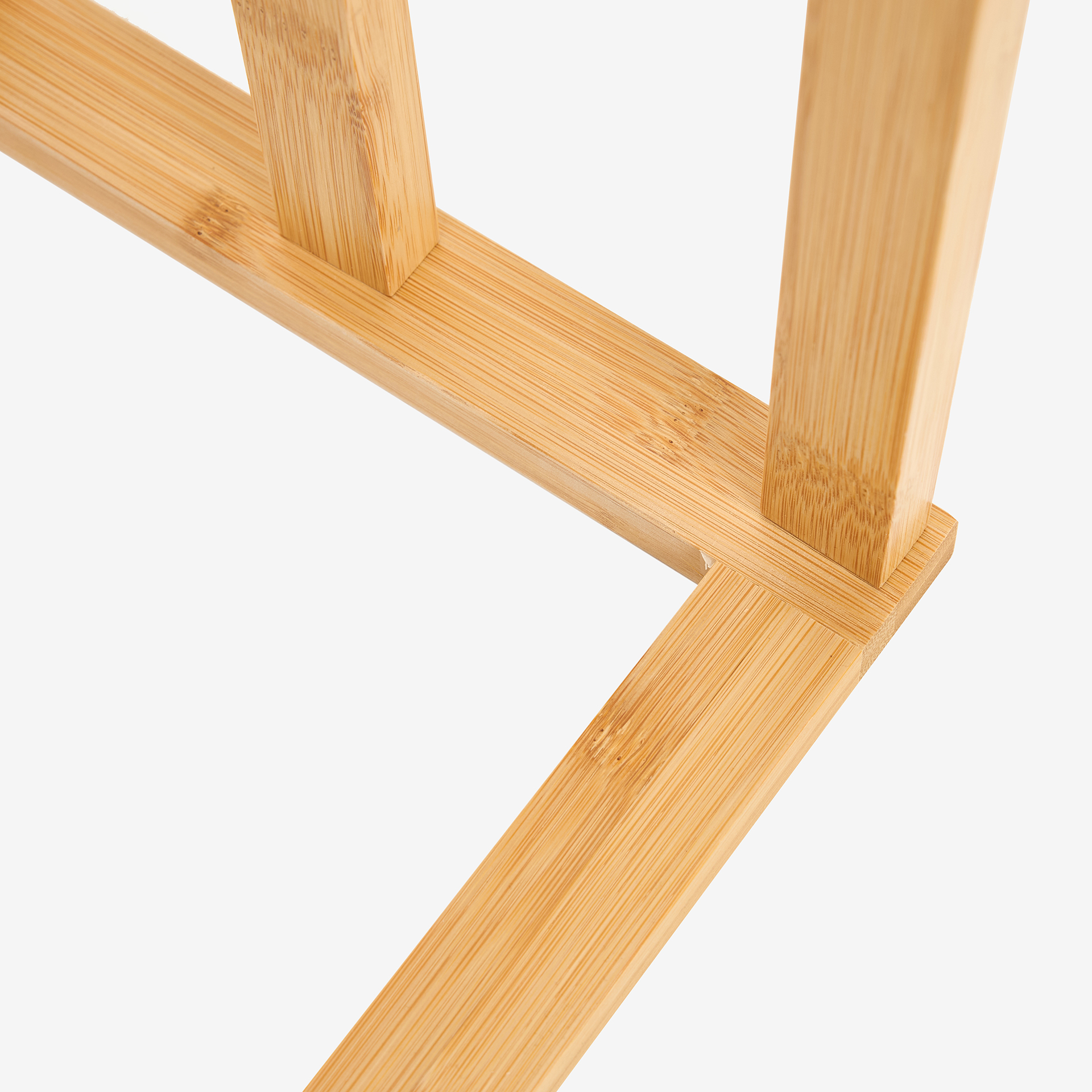 Toallero de pie de bambú con 3 barras 40x24x82cm