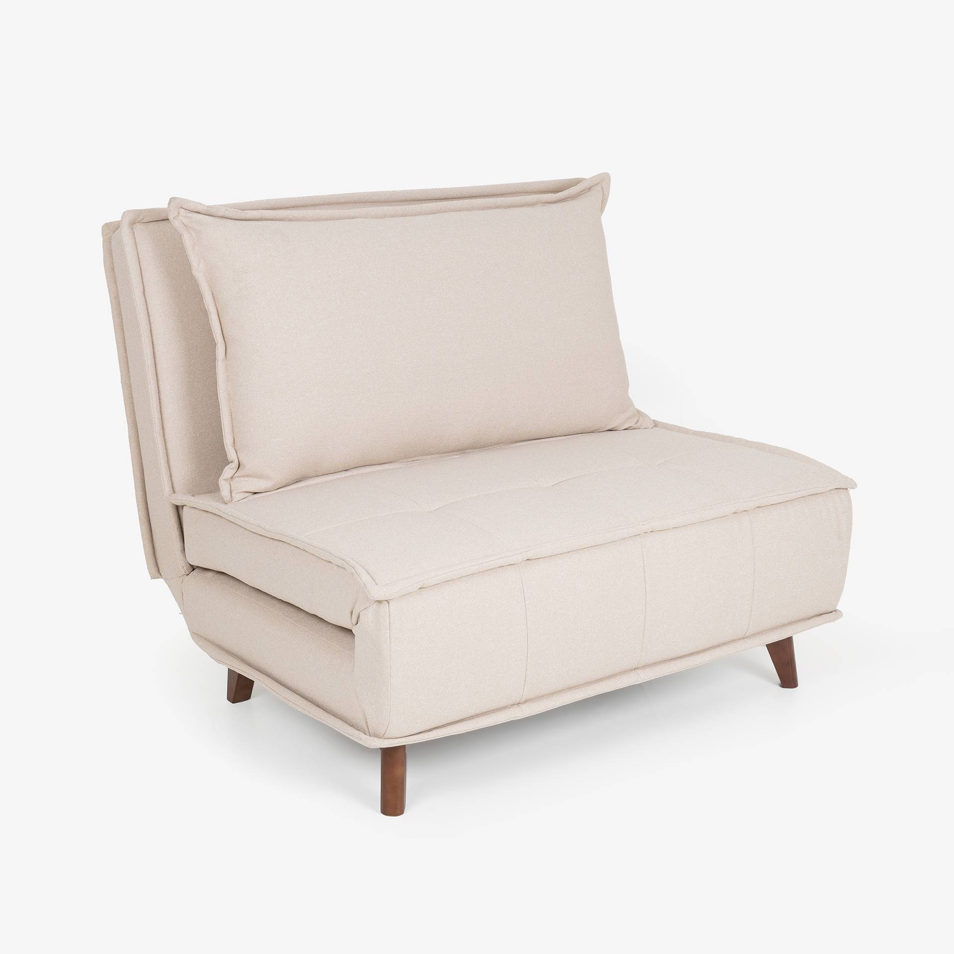 Sofá cama individual crema 104x92x84cm