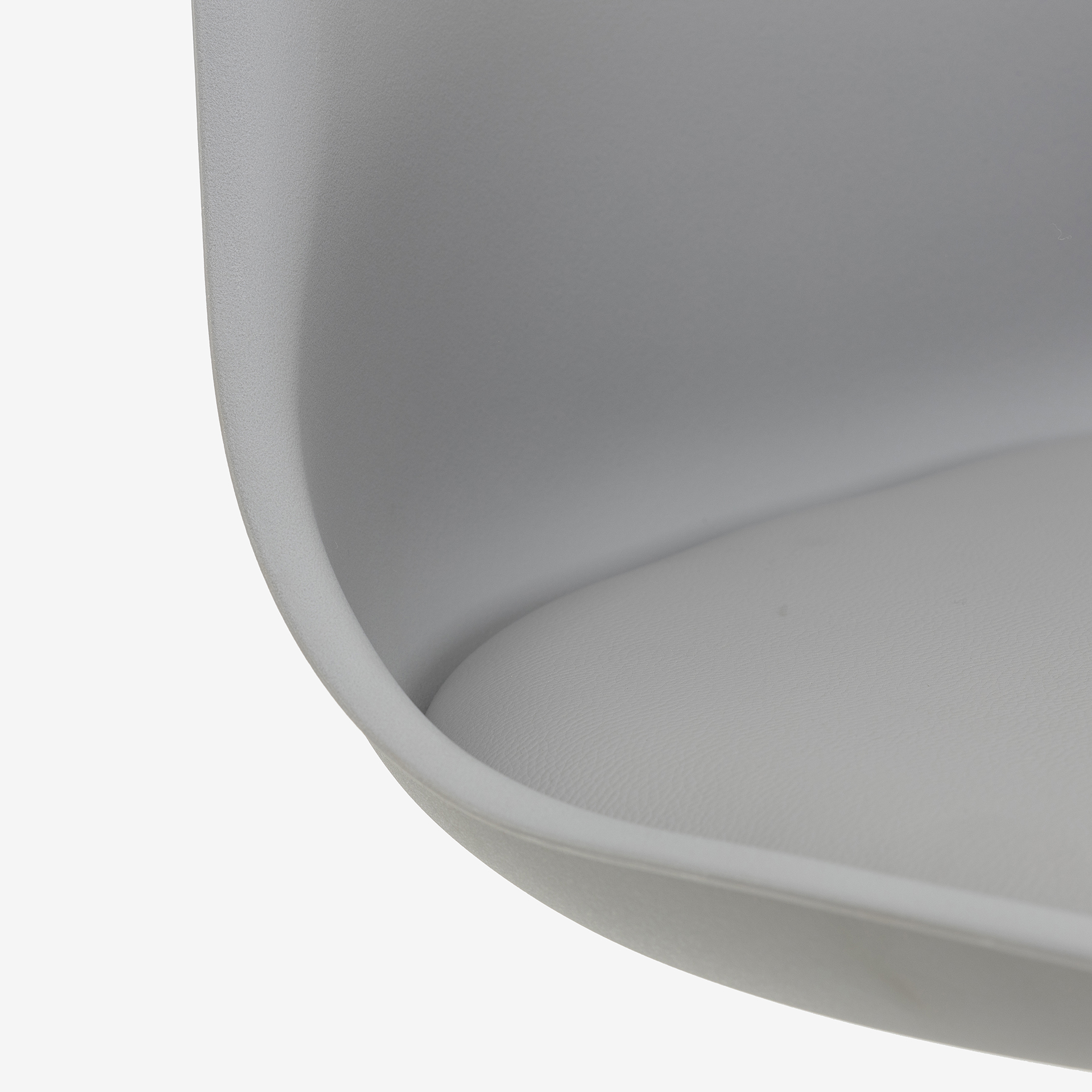 Silla oficina Tulip gris 48x55x45cm