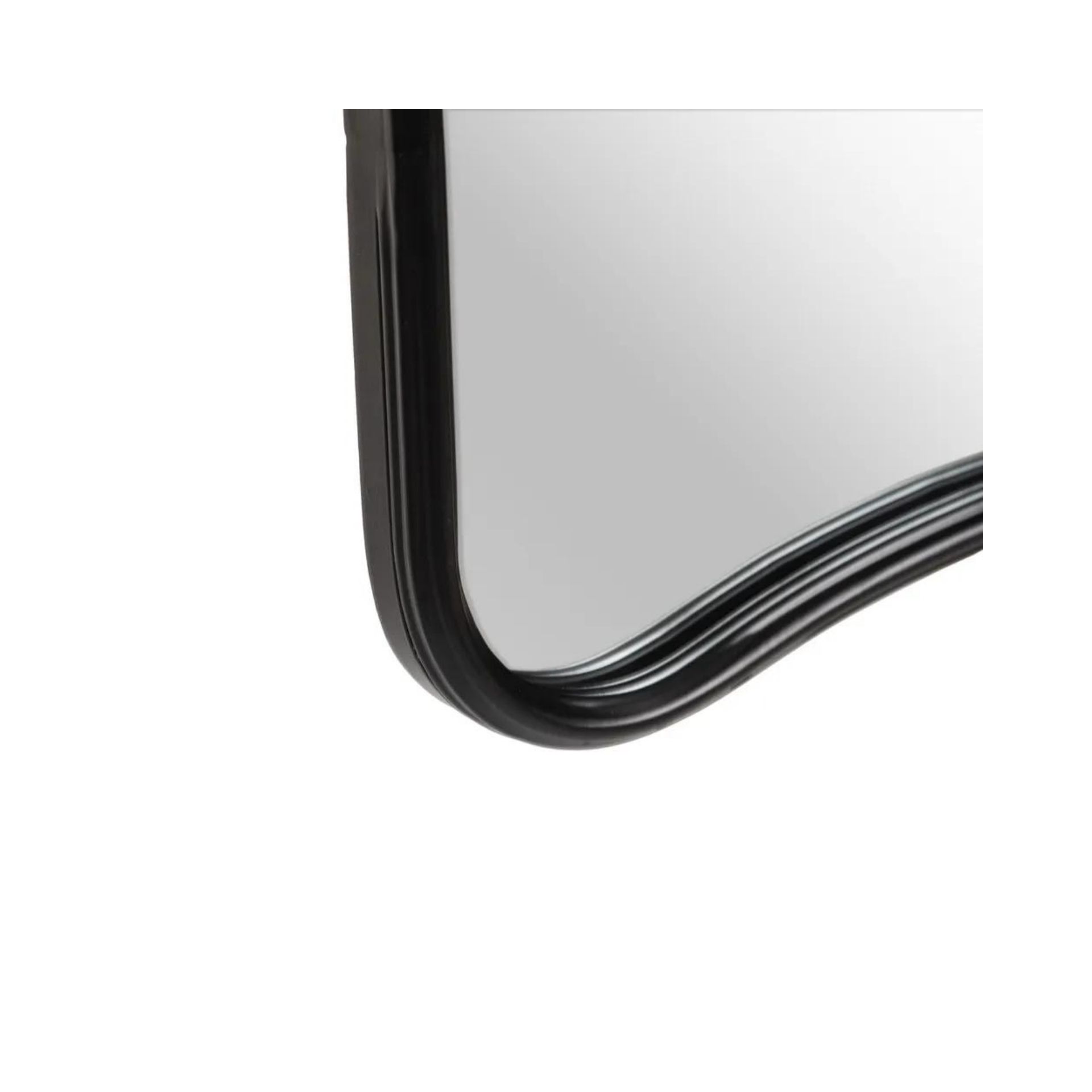 Espejo de pared mariposa de metal negro 77x2,50x98cm