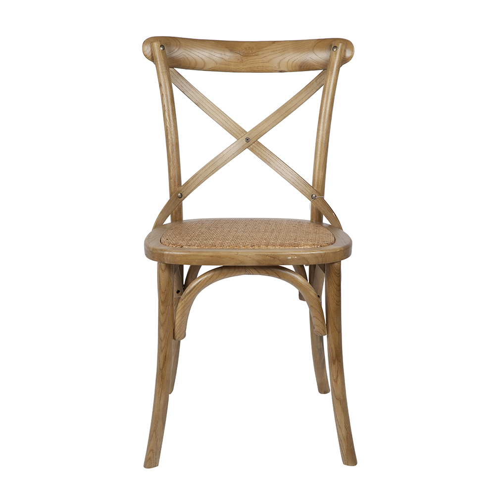 Silla de comedor de madera de olmo Antique 46x42x87cm