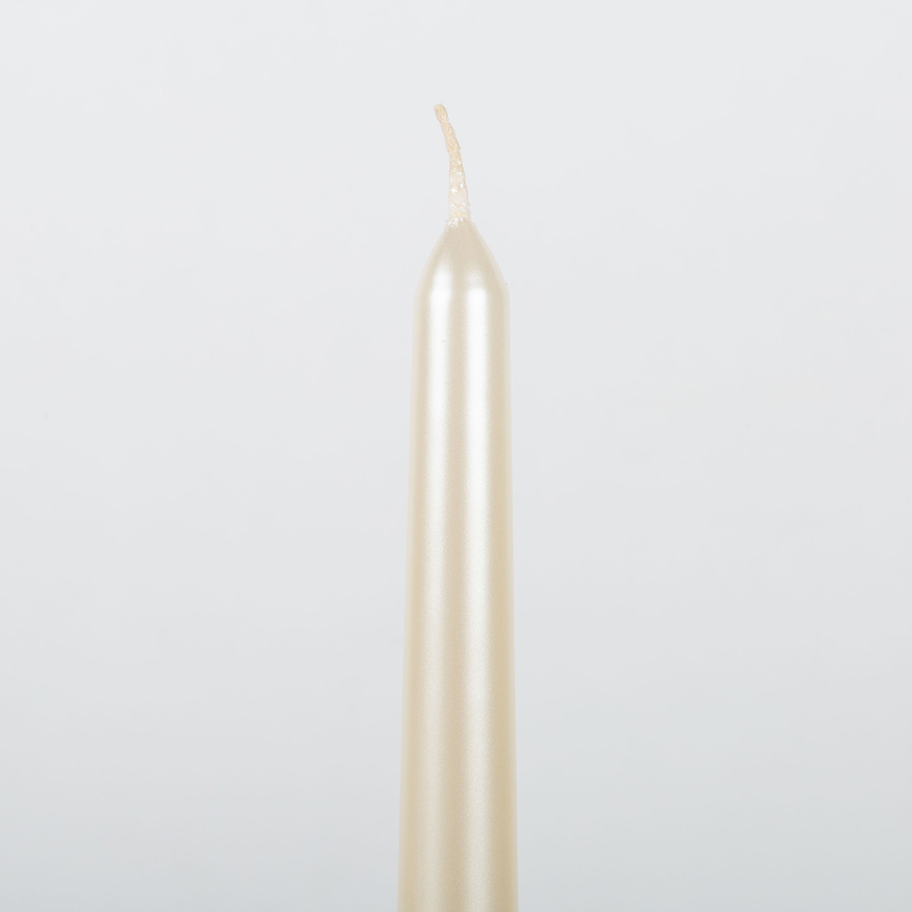 Set de 2 velas para candelabro crema 25cm