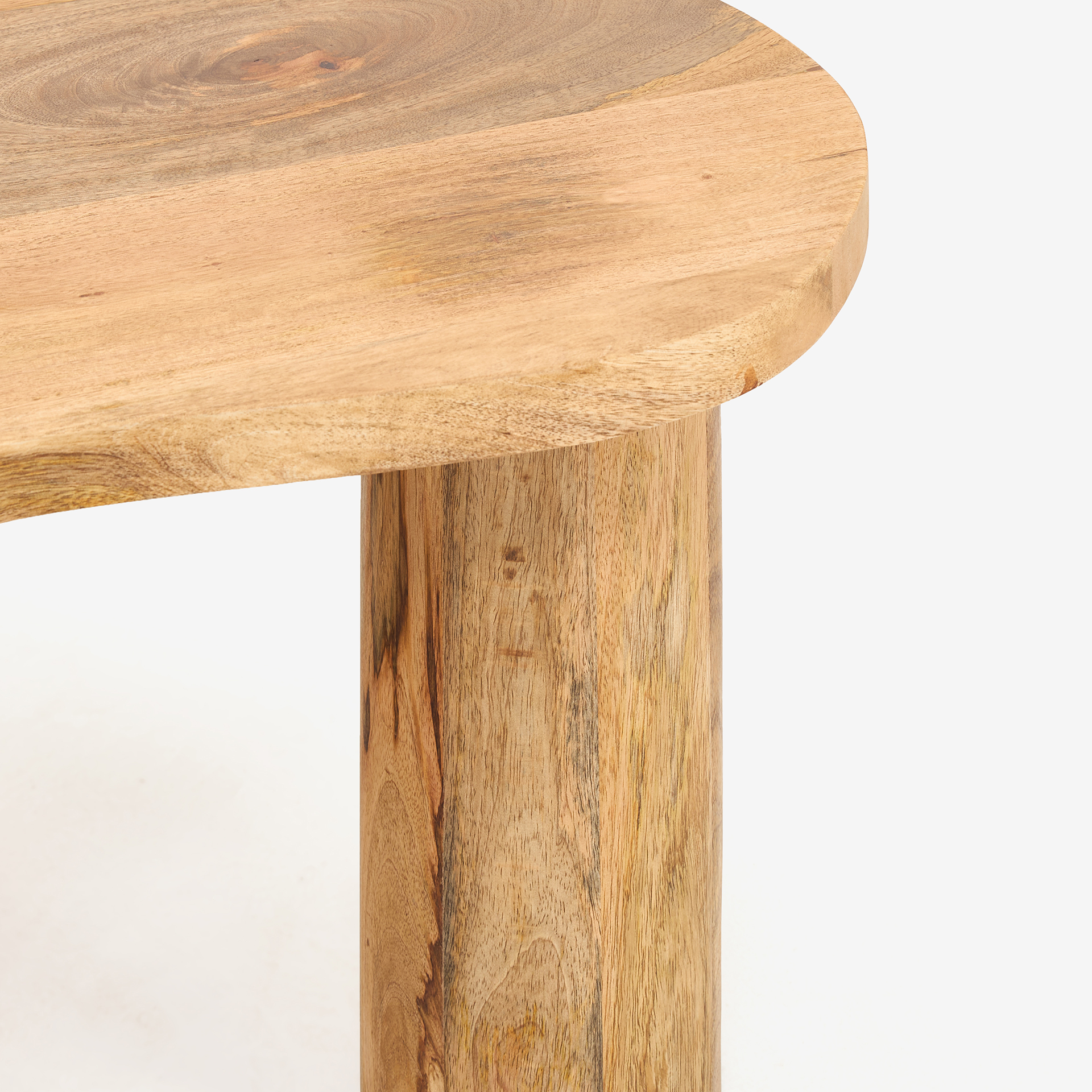 Mesa auxiliar de madera de mango Settle 70x55x35 Clau&Chloe