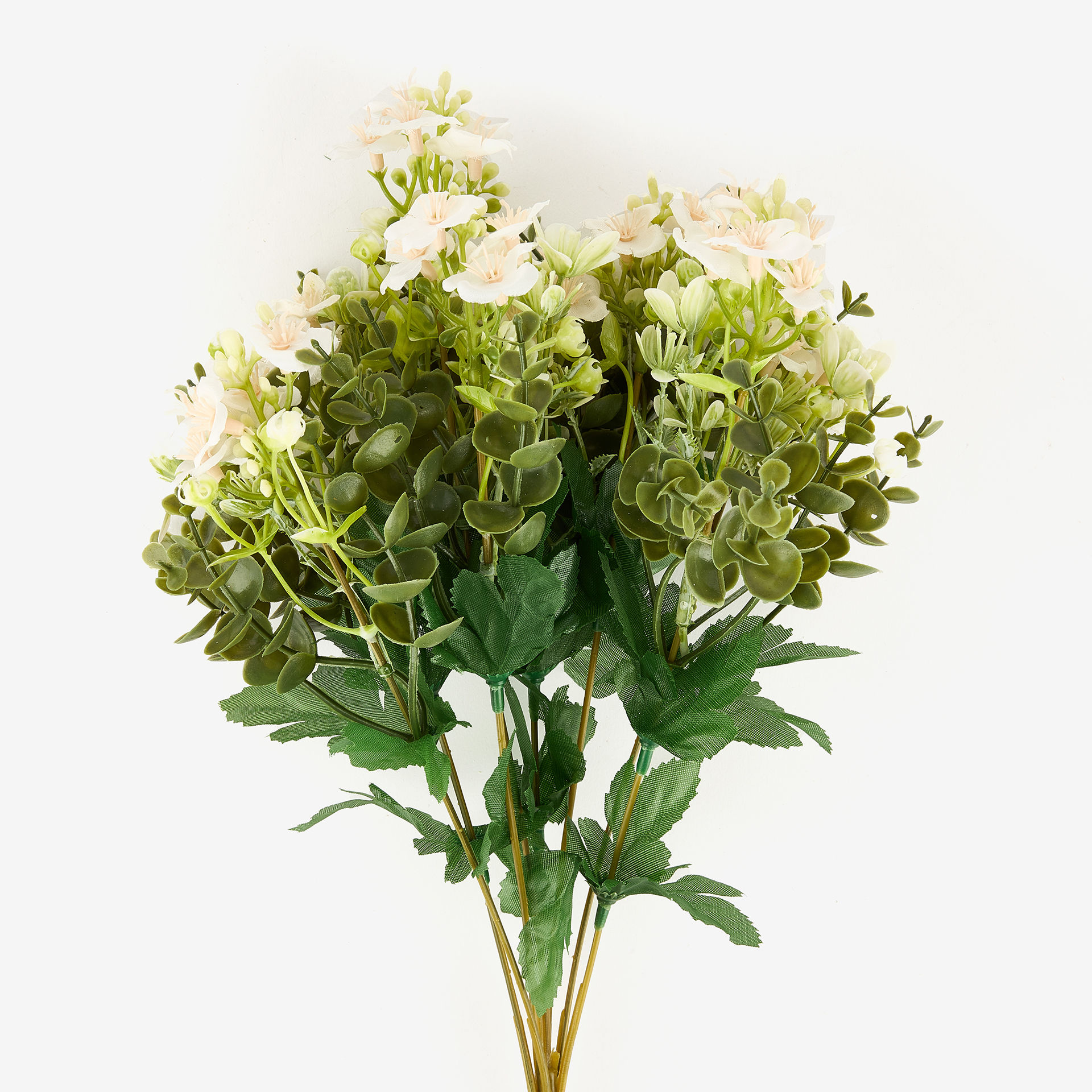 Ramo de flores peque&ntilde;as artificiales blanco 40cm