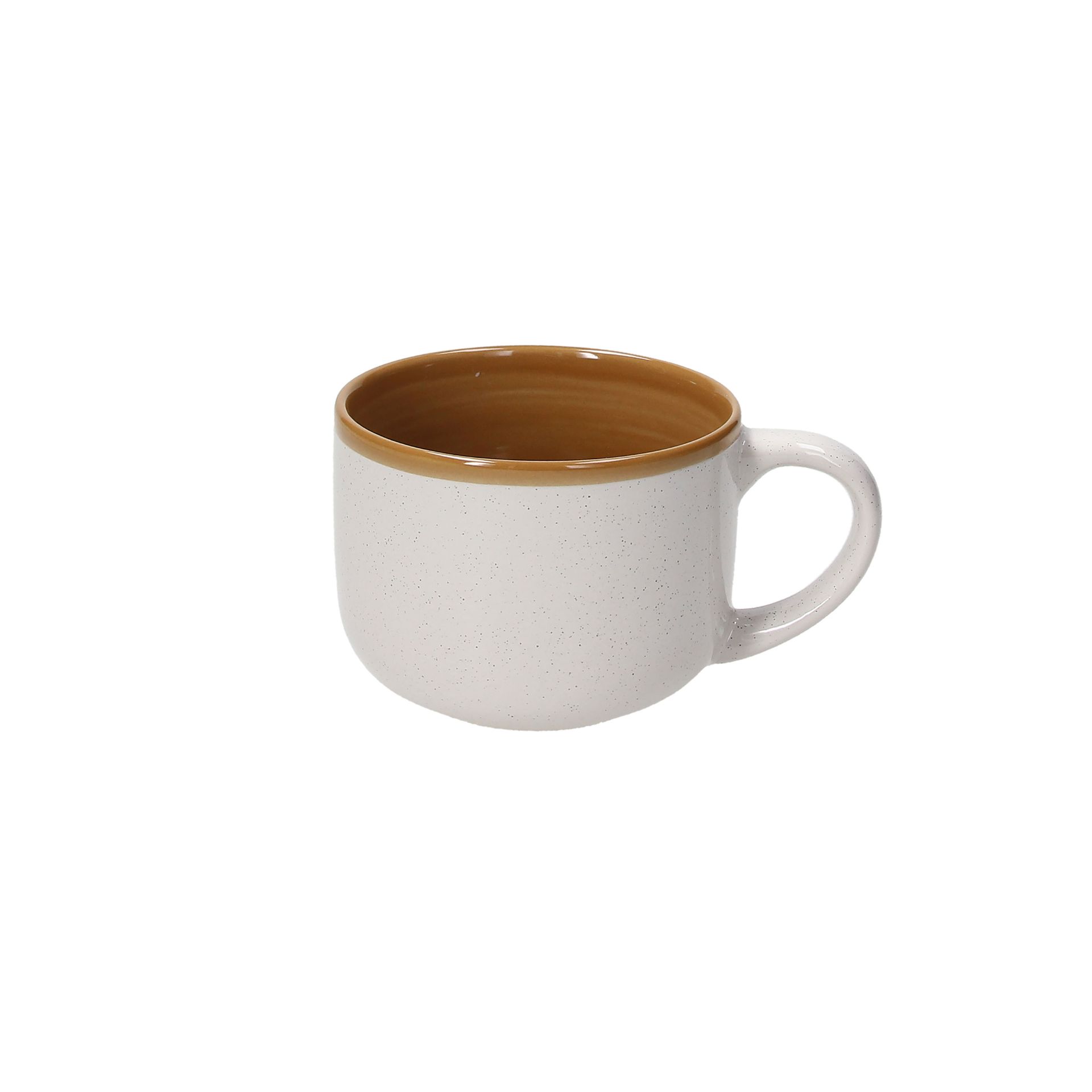 Taza jumbo de gres beige Donia 53cl