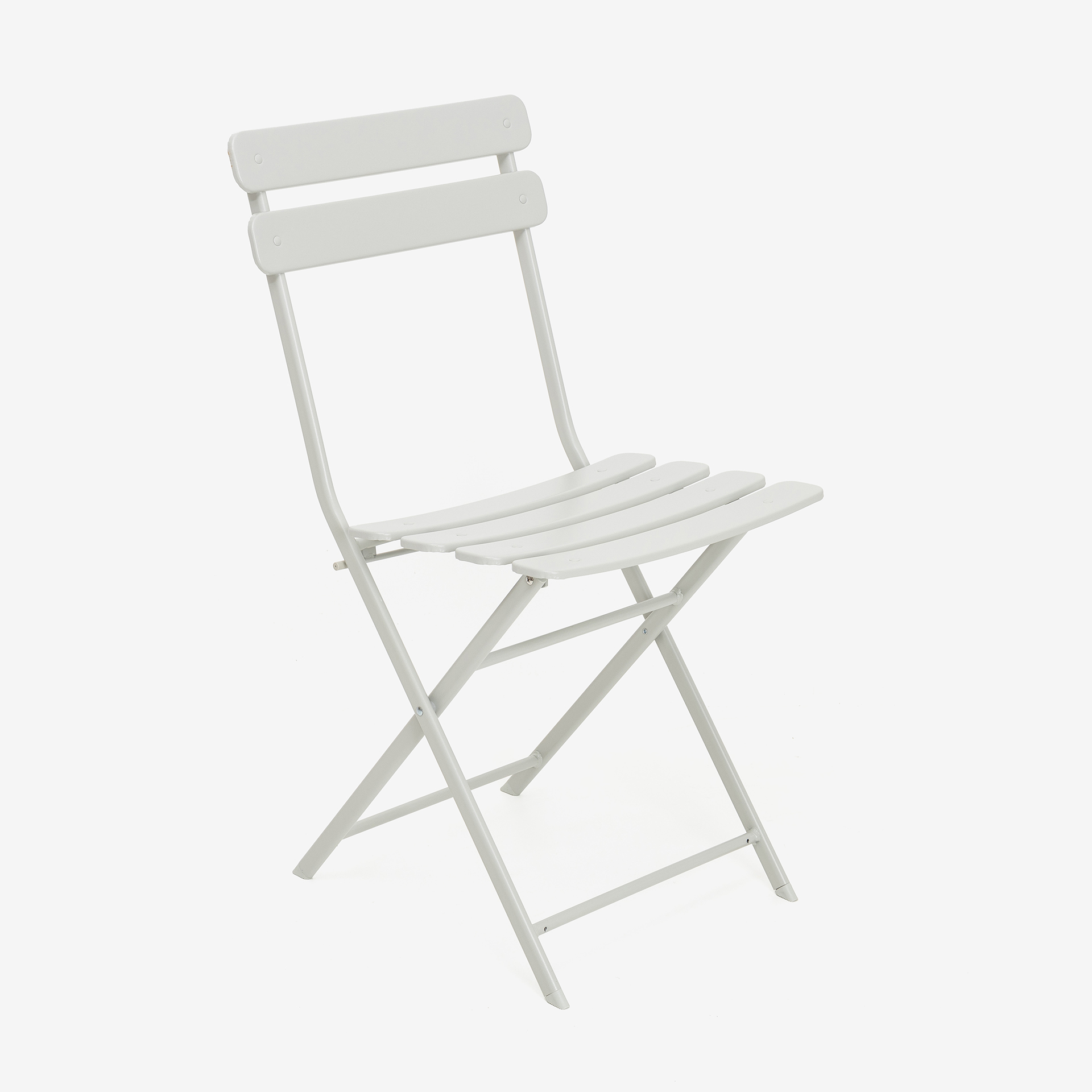 Silla de jardín plegable de metal gris Bistro 40x38x90cm