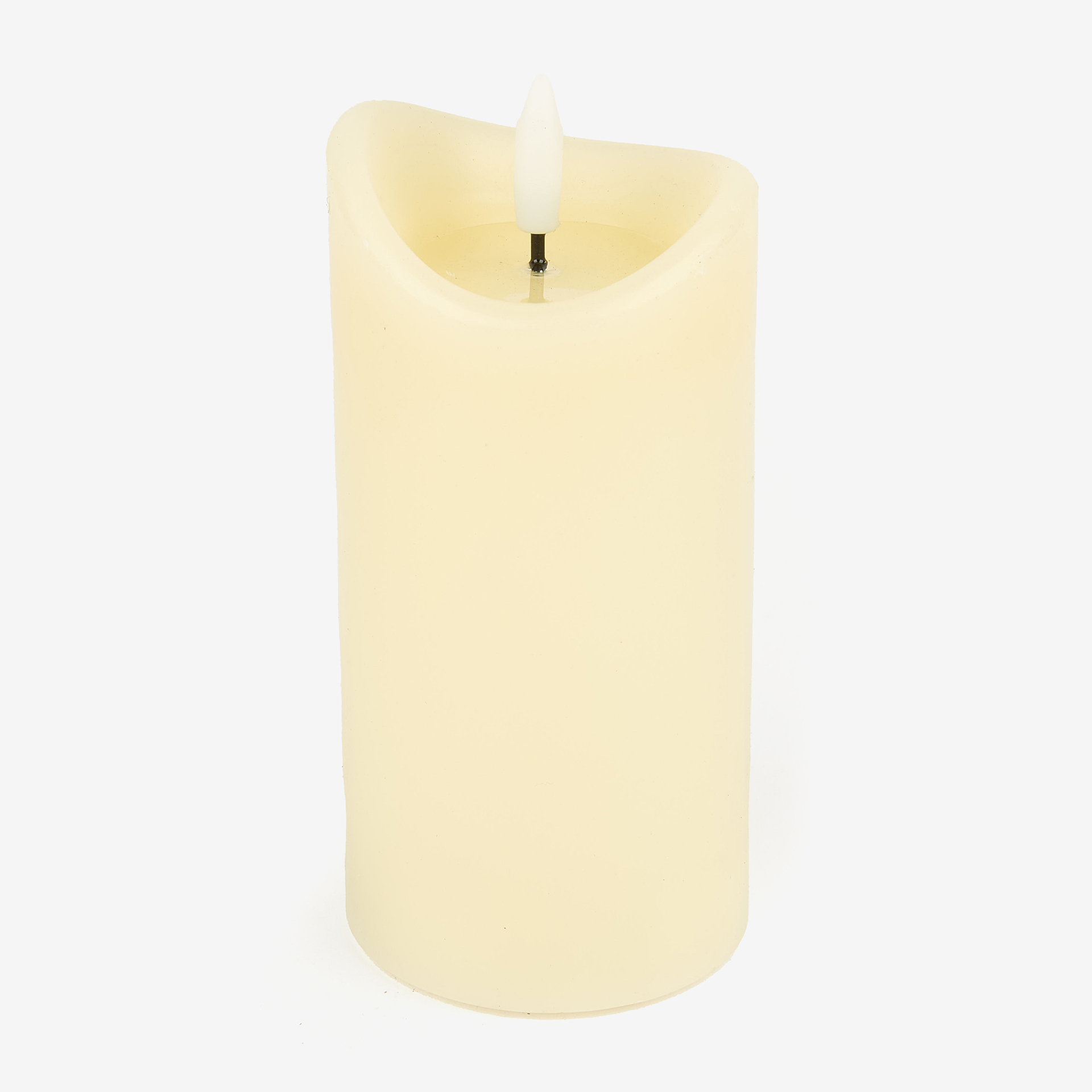 Vela decorativa LED beige &Oslash;7x15cm