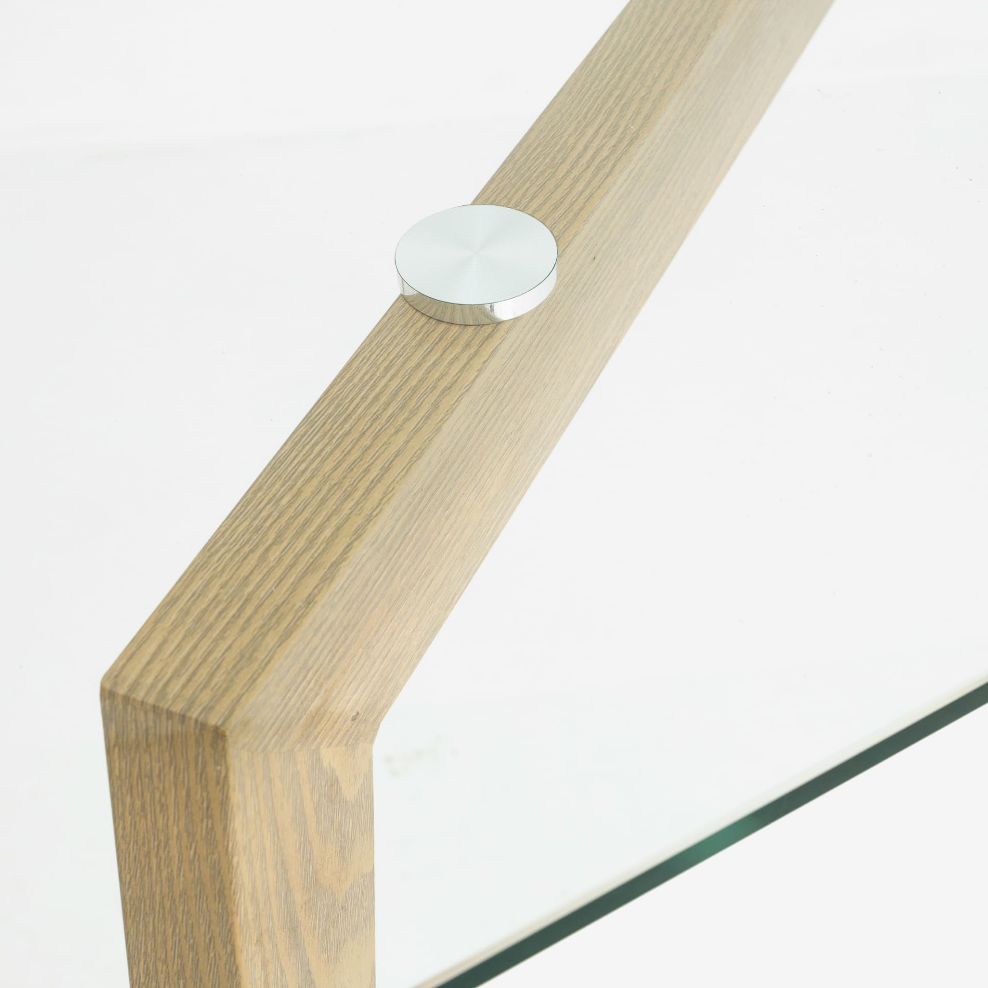 Mesa de comedor de cristal Wood Pattern 150x80x75cm