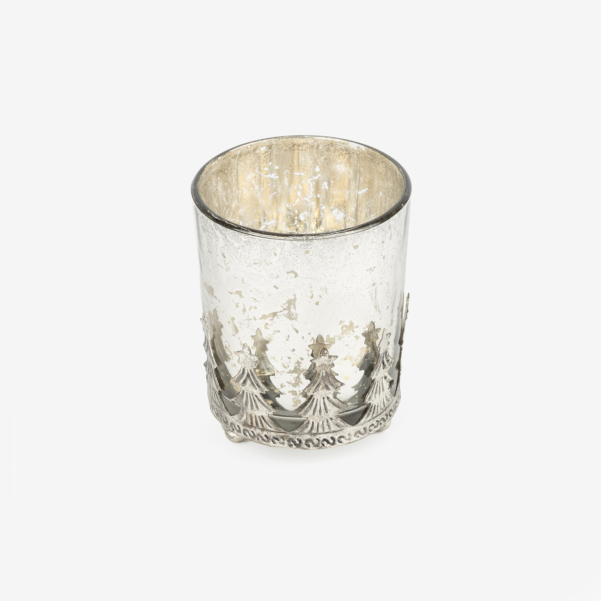 Portavelas de cristal Mercurio &Oslash;8x10cm