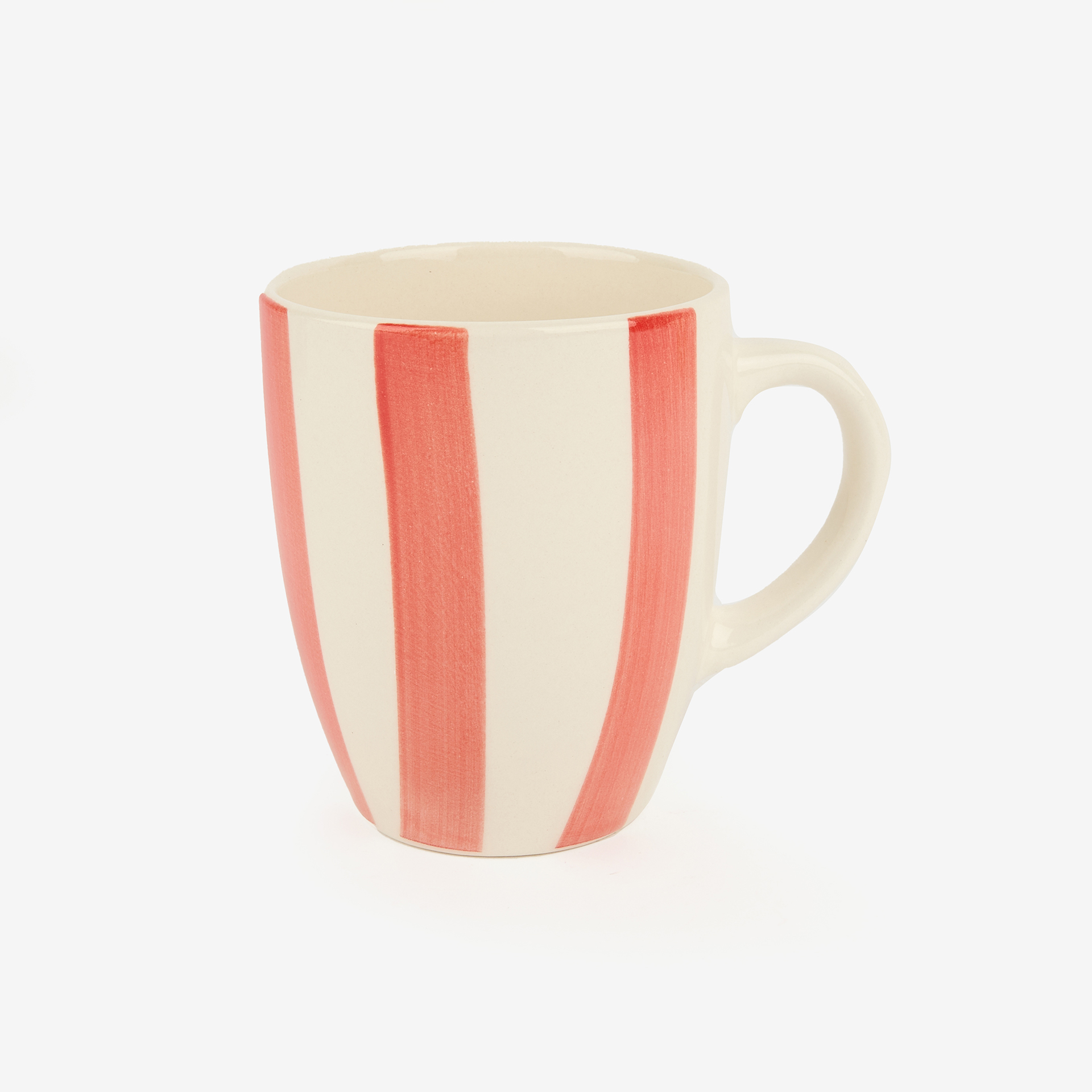 Mug de gres rayas de colores 34cl