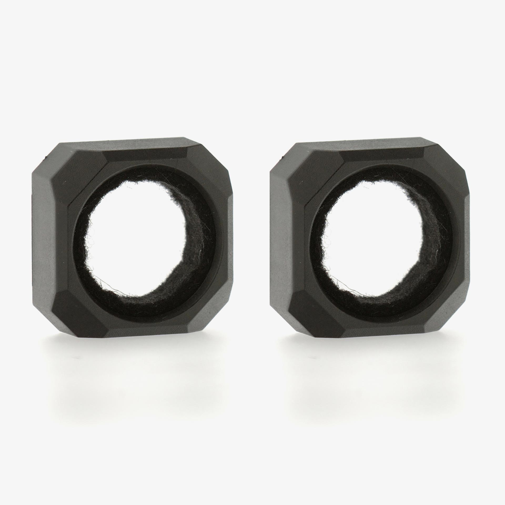 Set de 2 aros antigoteo para vino negro de pl&aacute;stico 