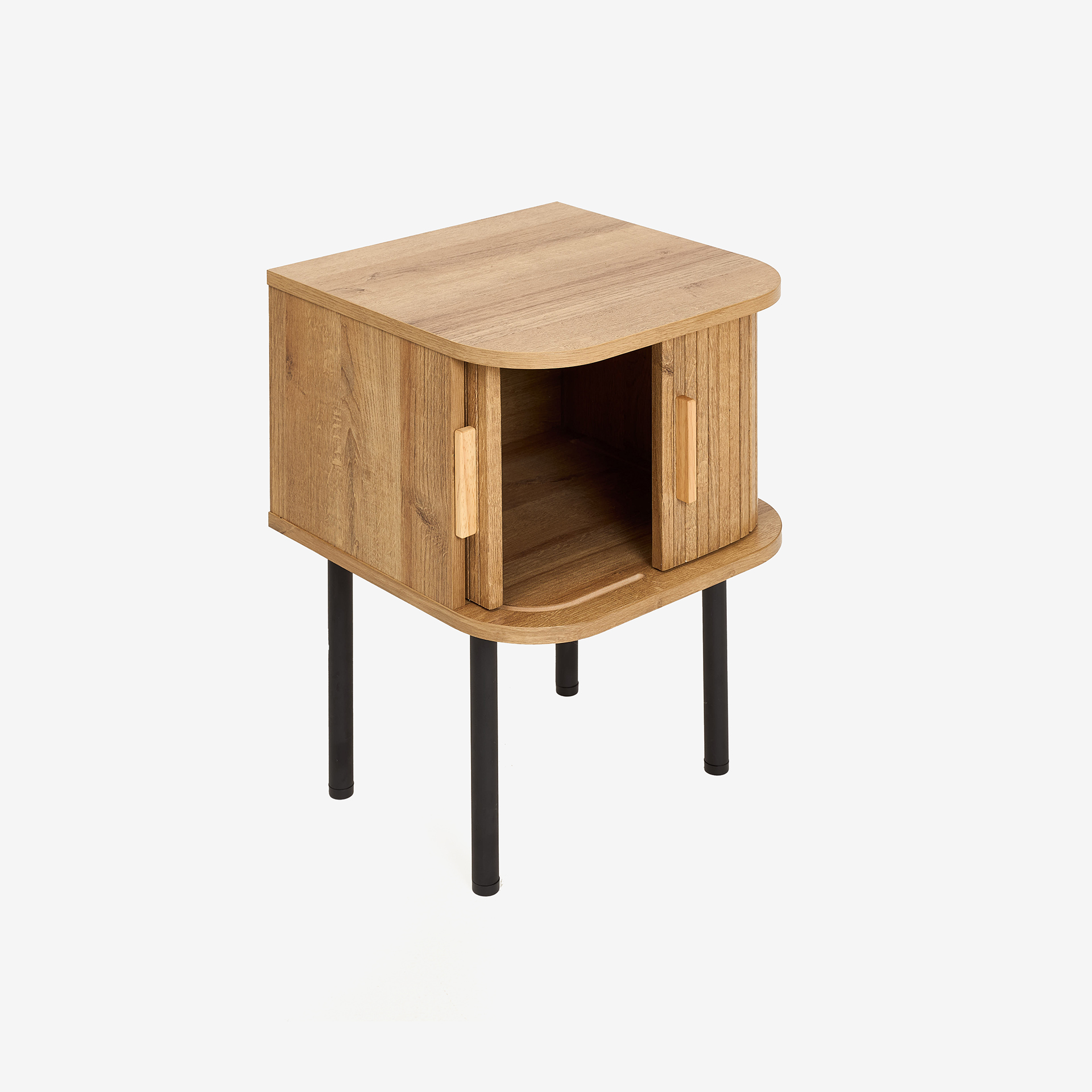 Mesa de noche de madera MDF Valote 40x40x53cm