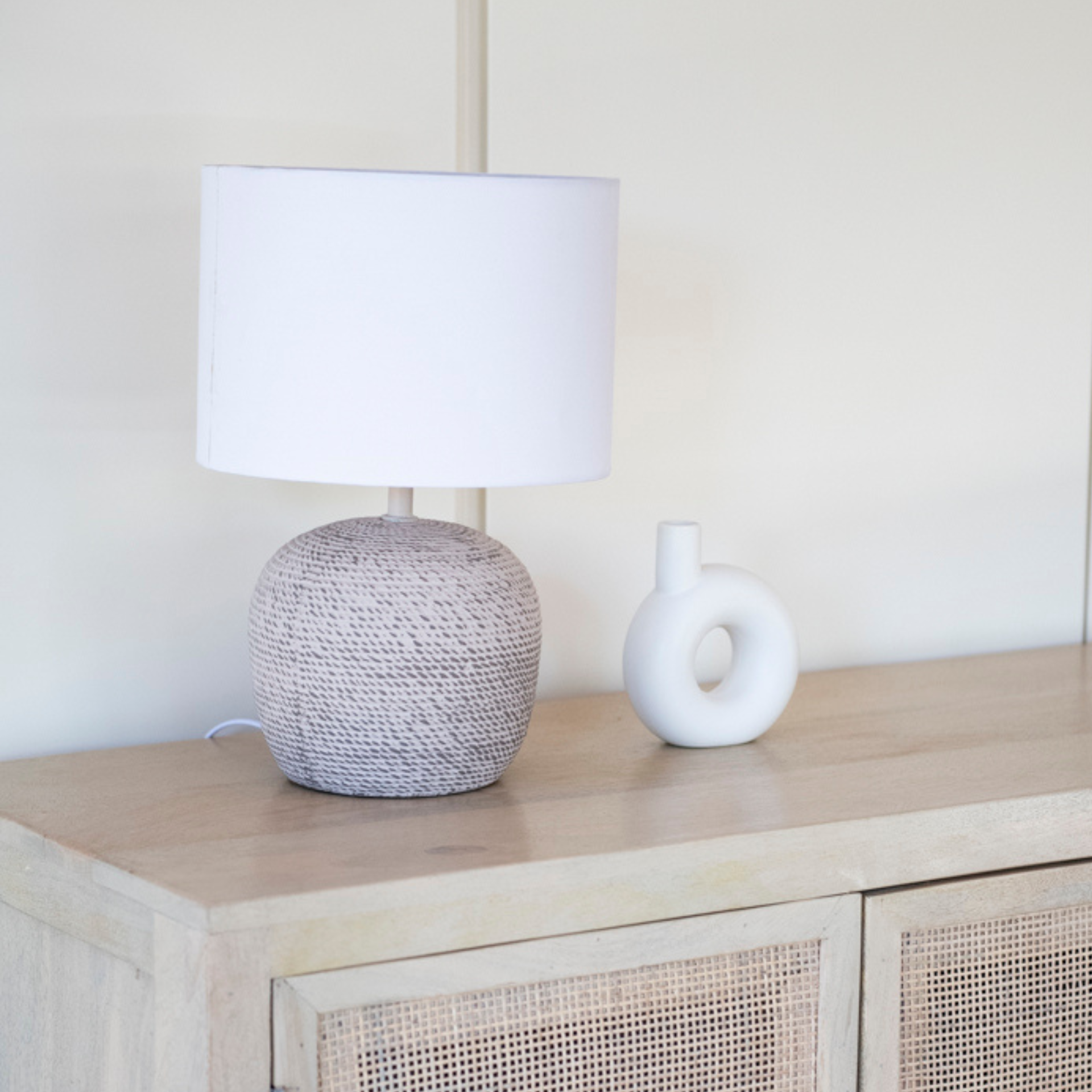 Lámpara de mesa de gres 40cm