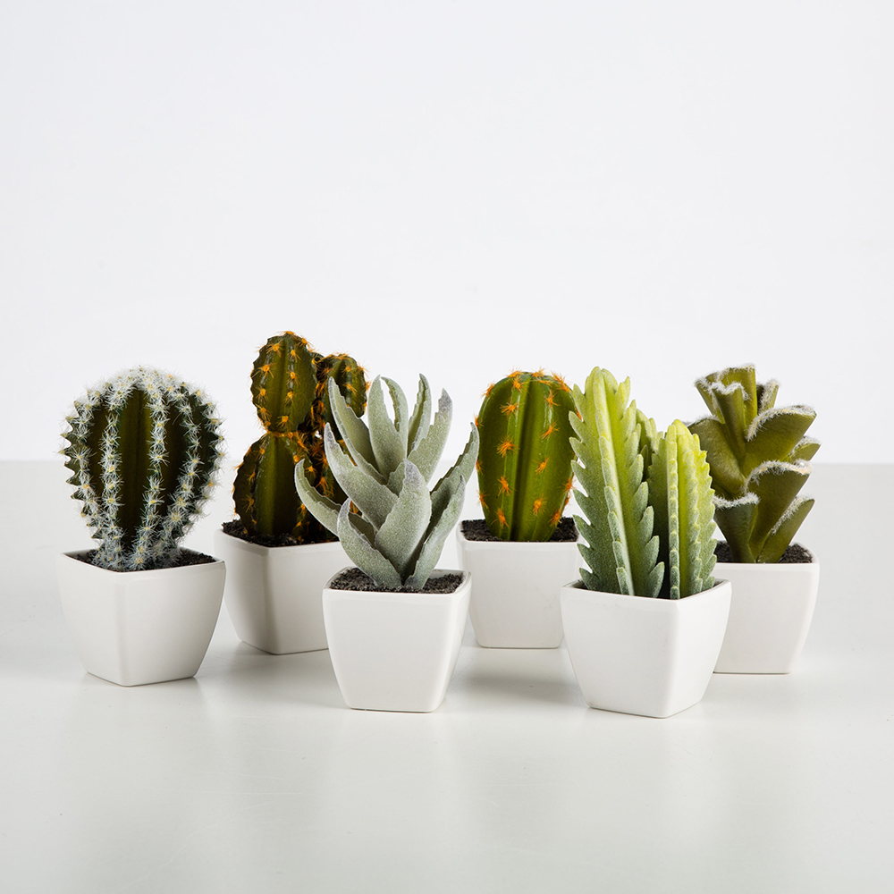 Cactus sint&eacute;tico peque&ntilde;o en varios modelos