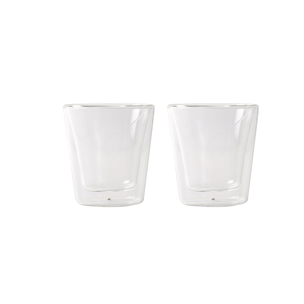 Set de 2 vasos con doble pared