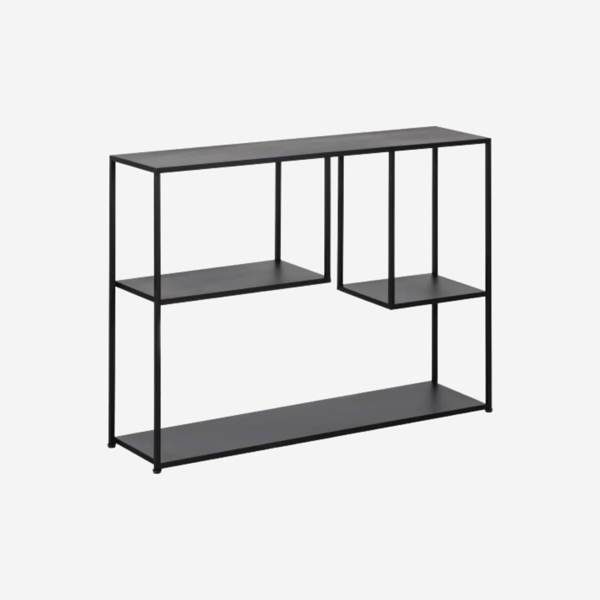 Consola de metal negro Calista 100x26x75cm