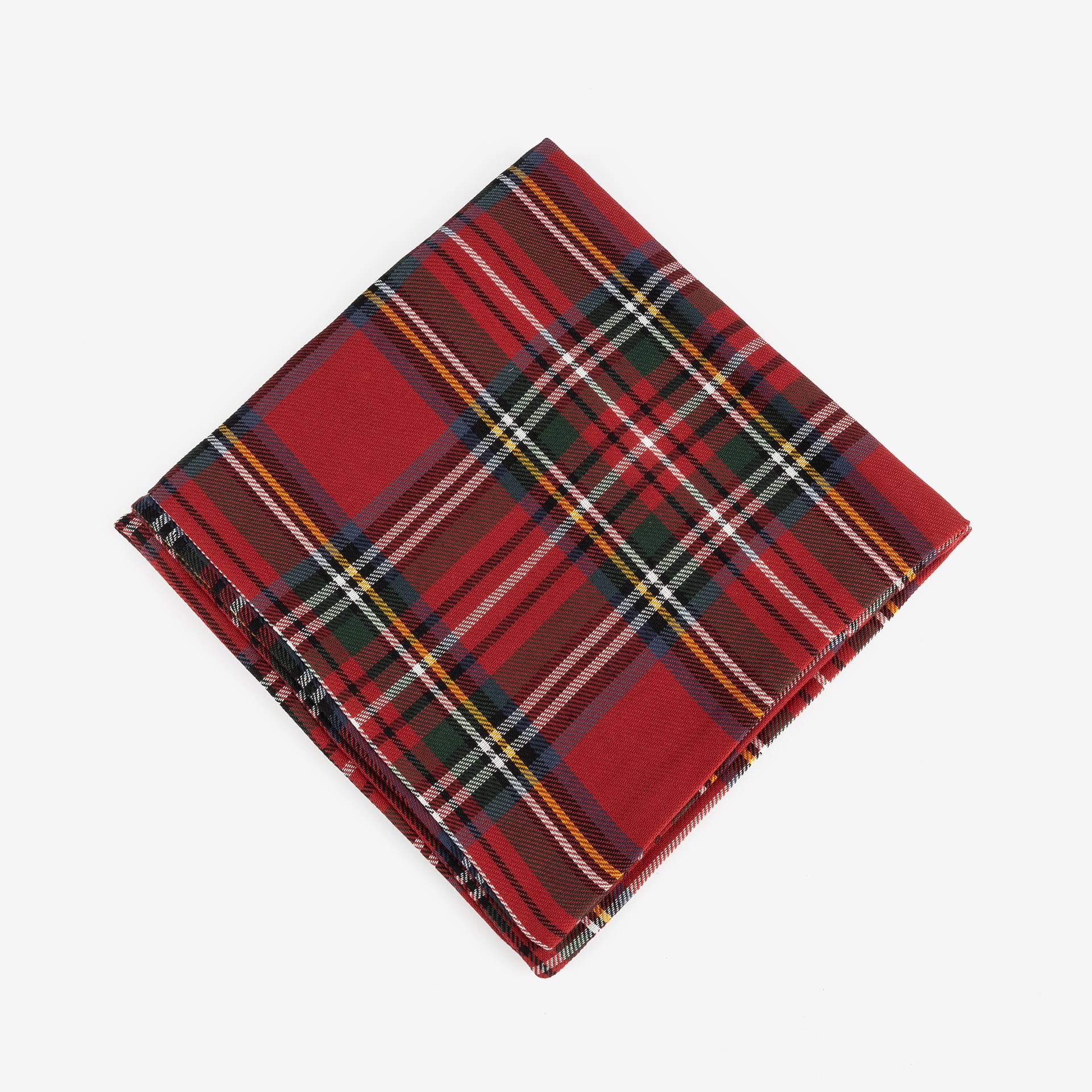 Funda cojín roja tartán 45x45cm