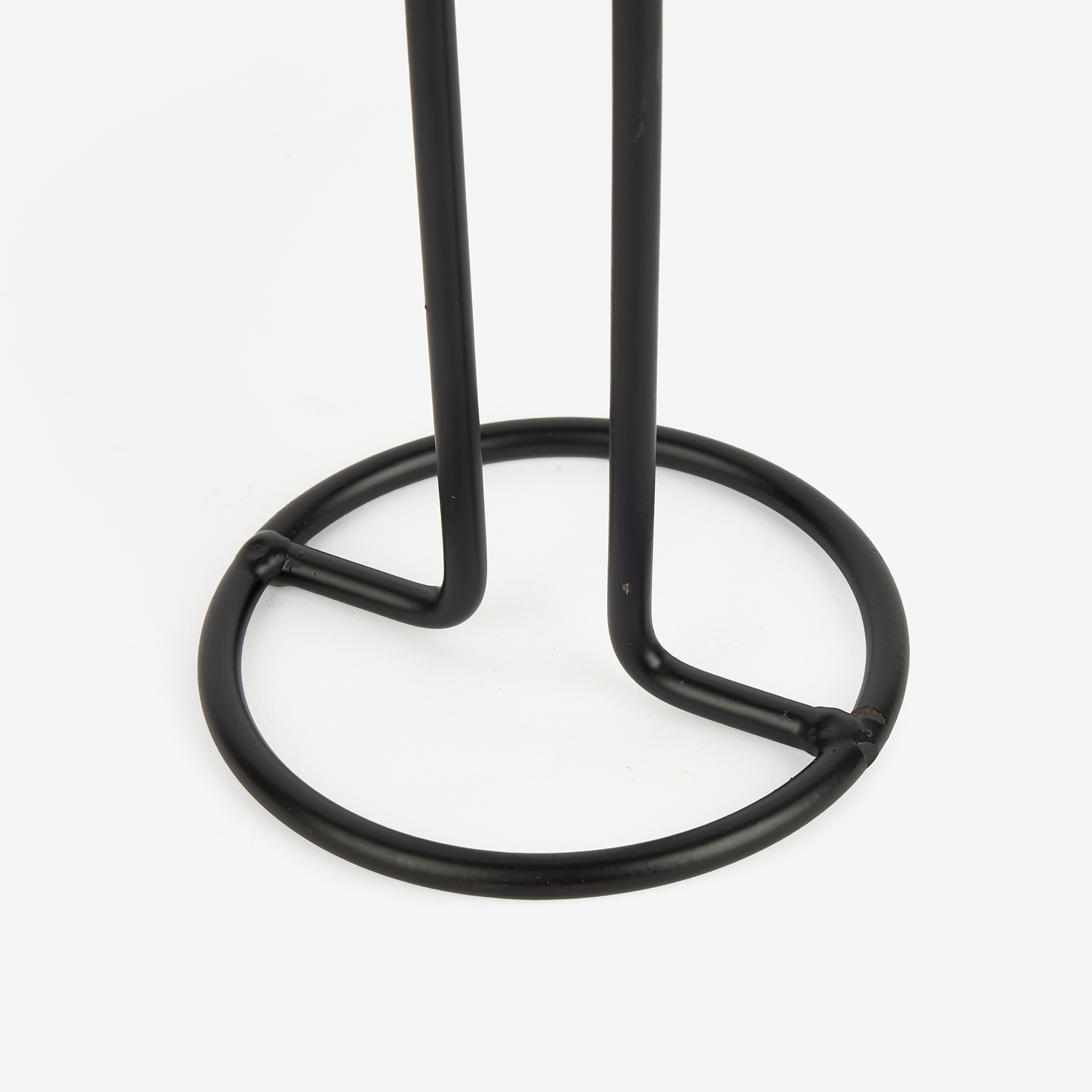 Portarollos de cocina de metal negro Ø13x33cm