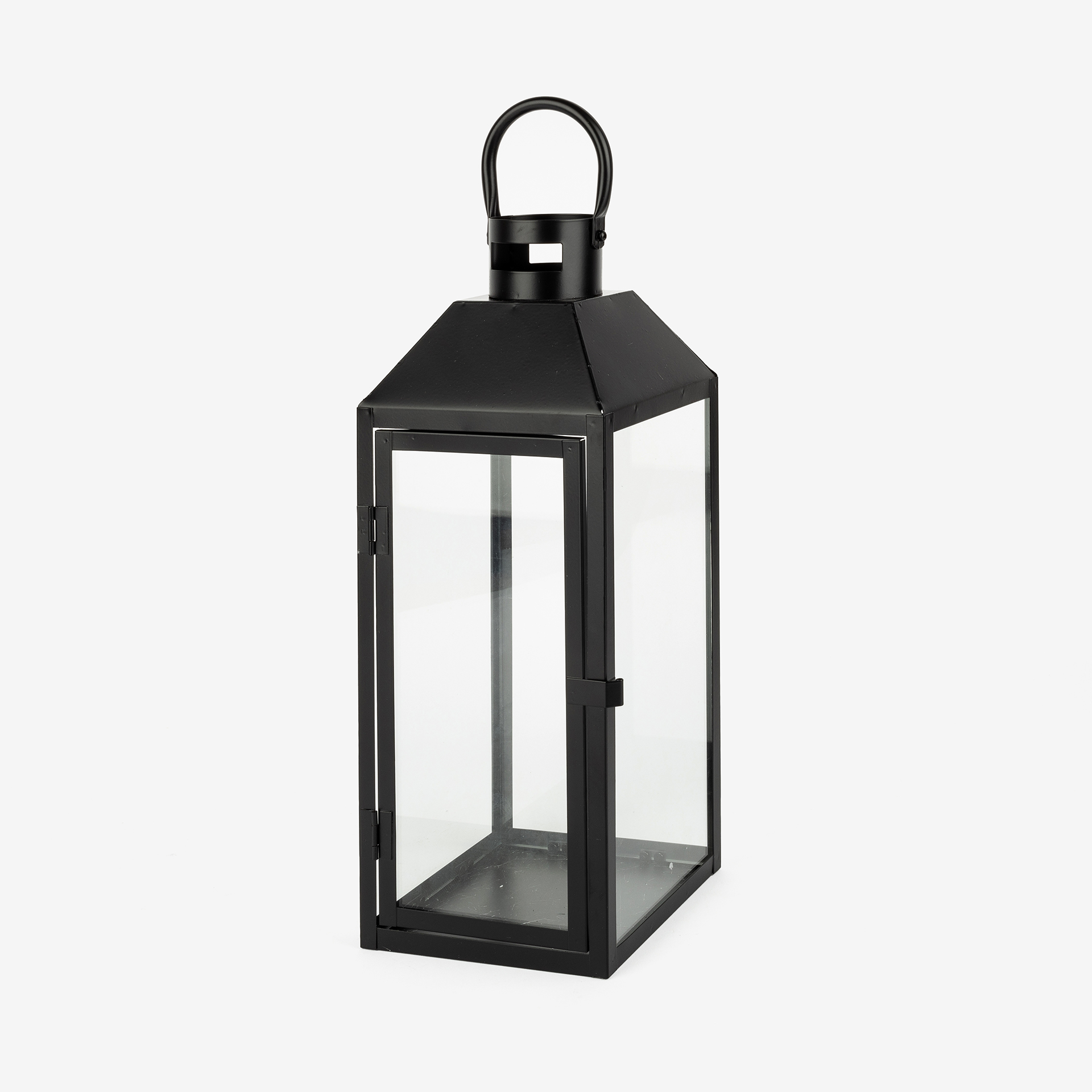 Farol de metal negro Fenjer Ø15x39cm