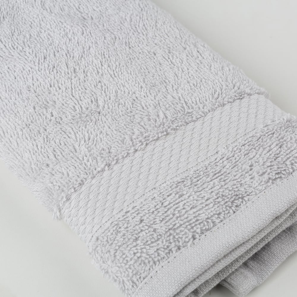 Toalla de tocador de algodón gris Vic 30x50cm - 500 gr/m²