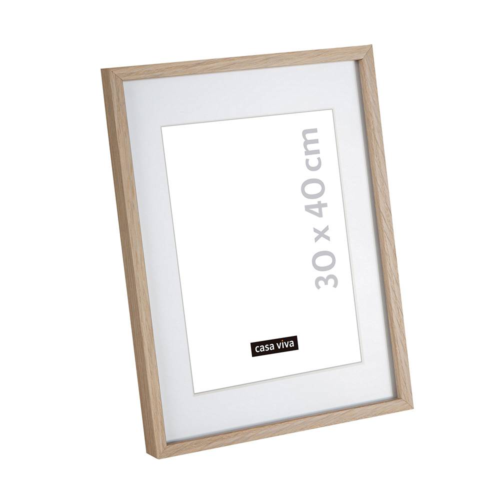 Marco de fotos madera natural 30x40cm
