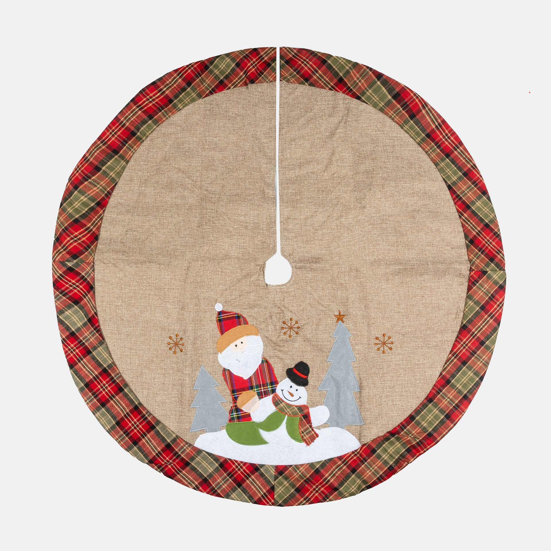 Alfombra de yute para el &aacute;rbol Santa Claus &Oslash;90cm