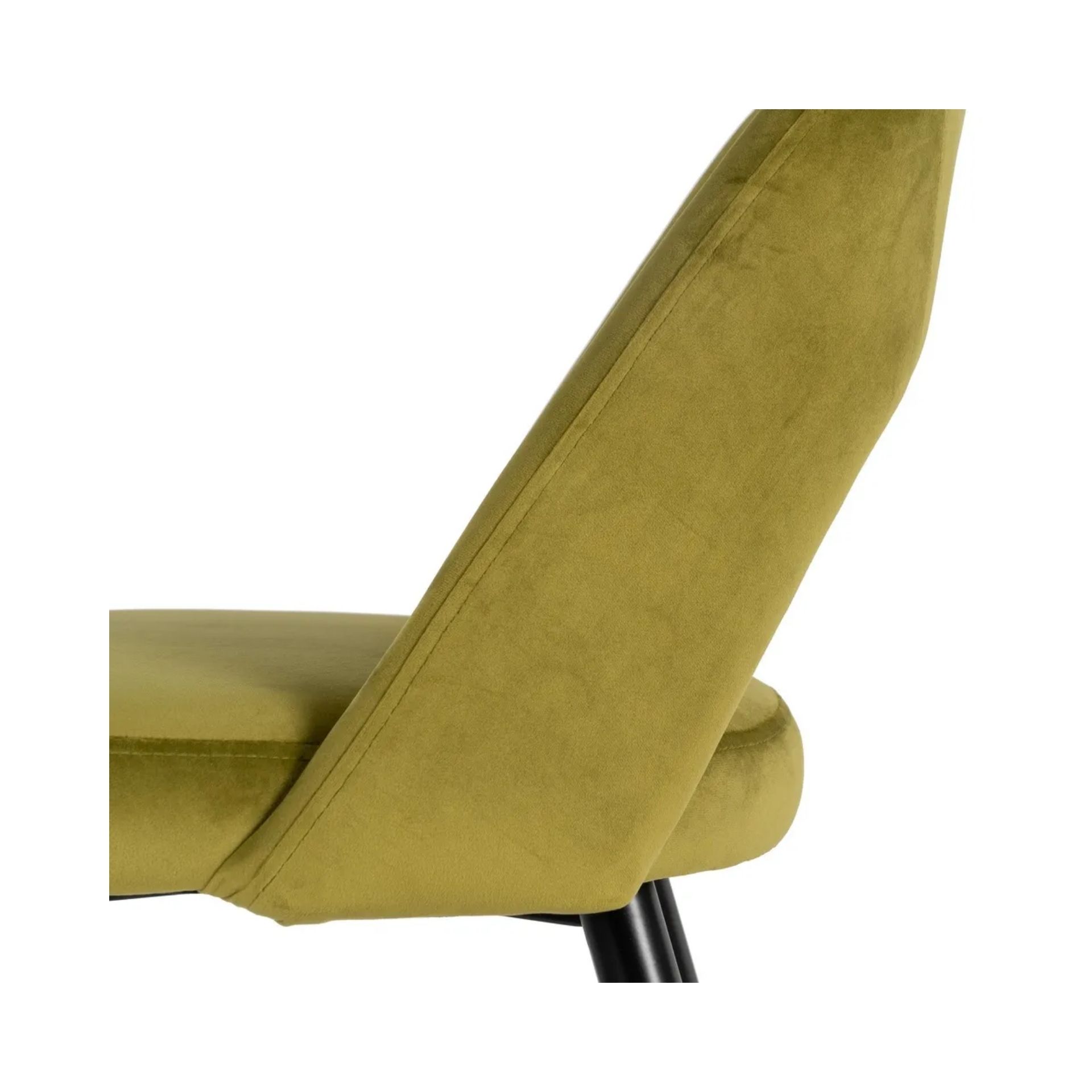 Set de 2 taburetes altos velvet verde Mayah 43x47x105cm