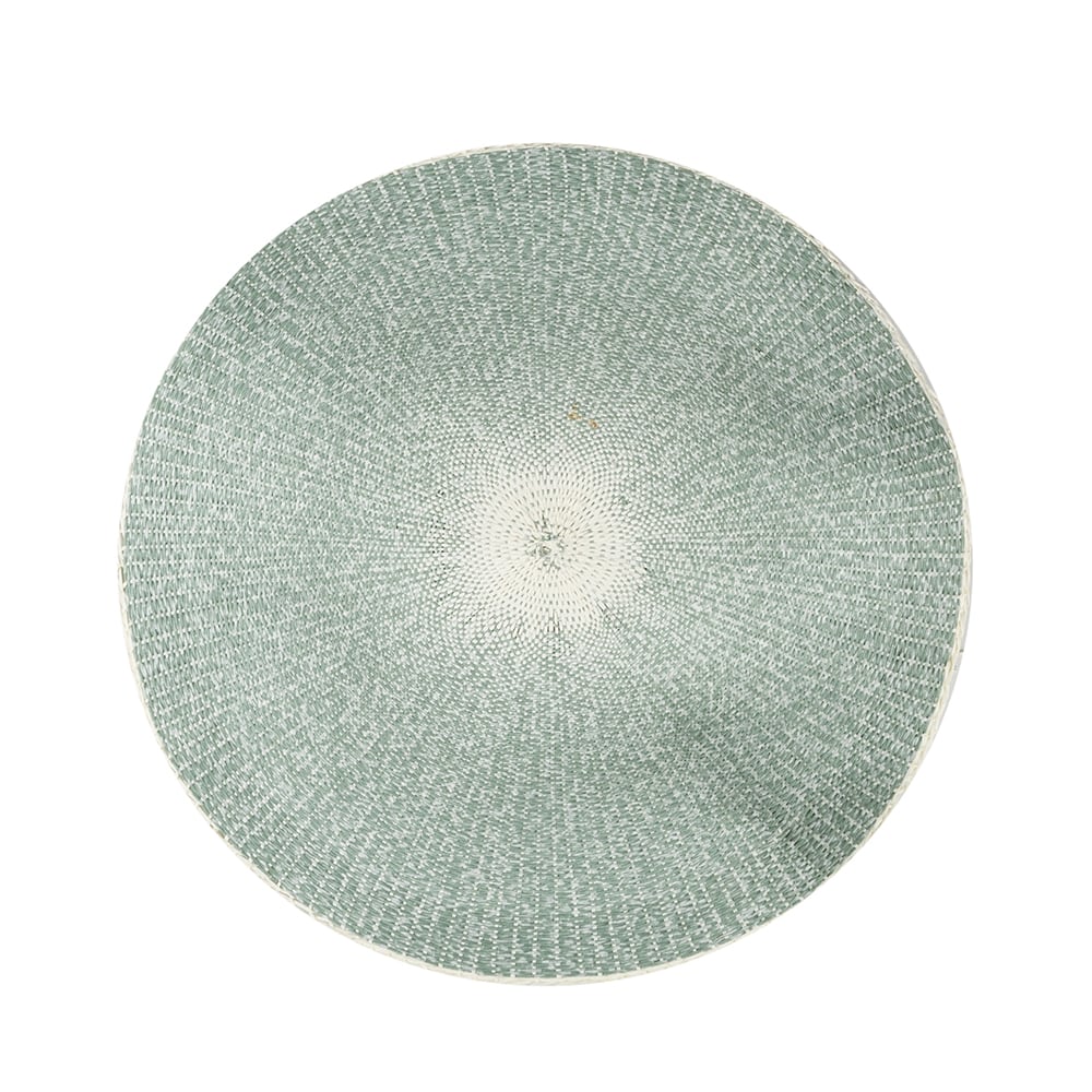 Mantel individual de fibra turquesa Fiber Ø38cm