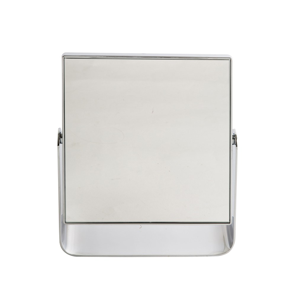 Espejo de ba&ntilde;o de 5 aumentos cromado de 15x15cm