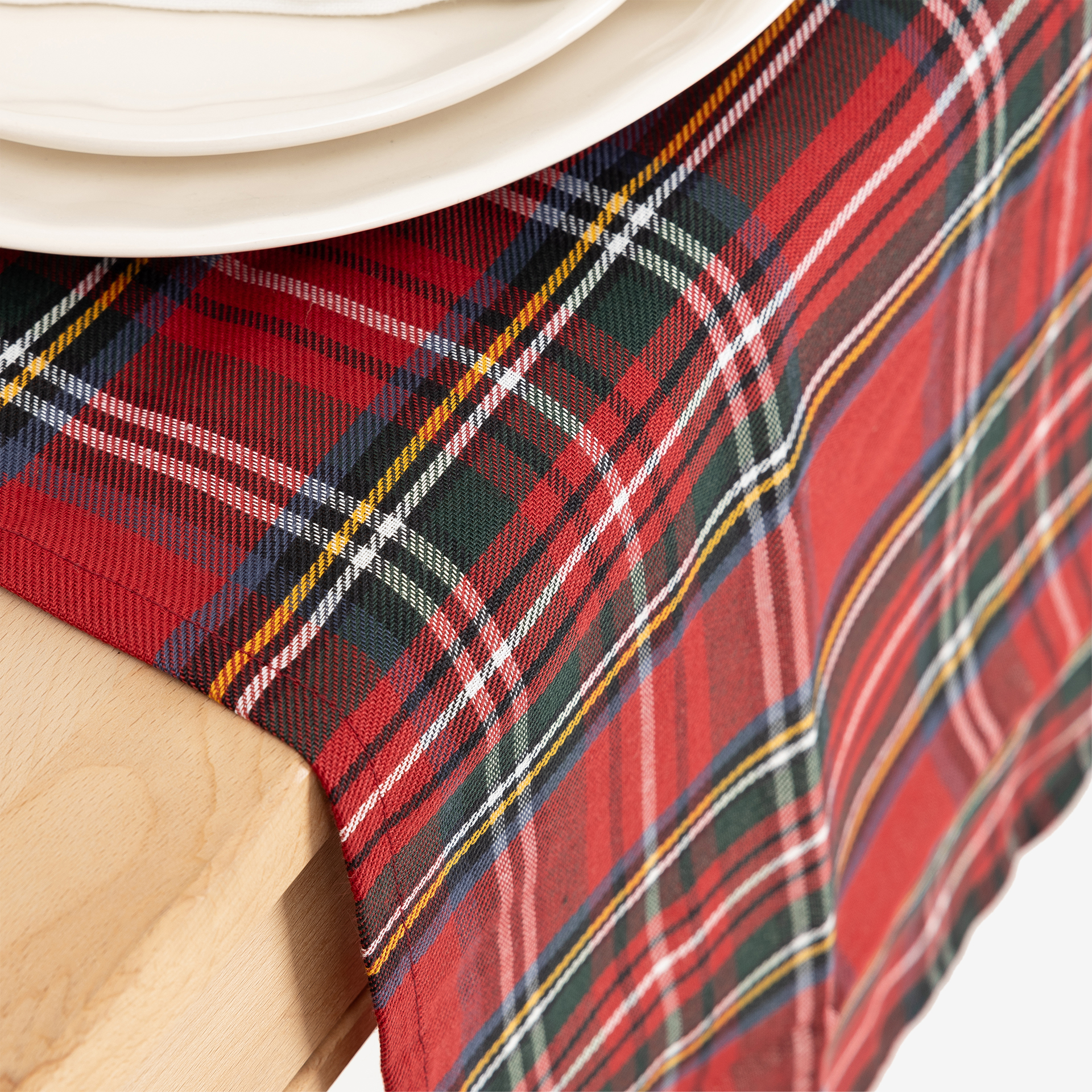 Camino de mesa rojo Tartán 50x140cm