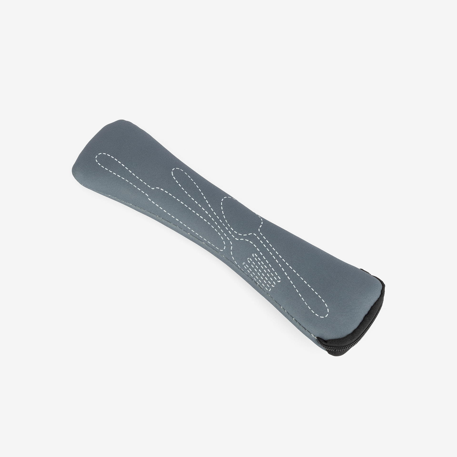Set de 4 cubiertos de acero con estuche de neopreno