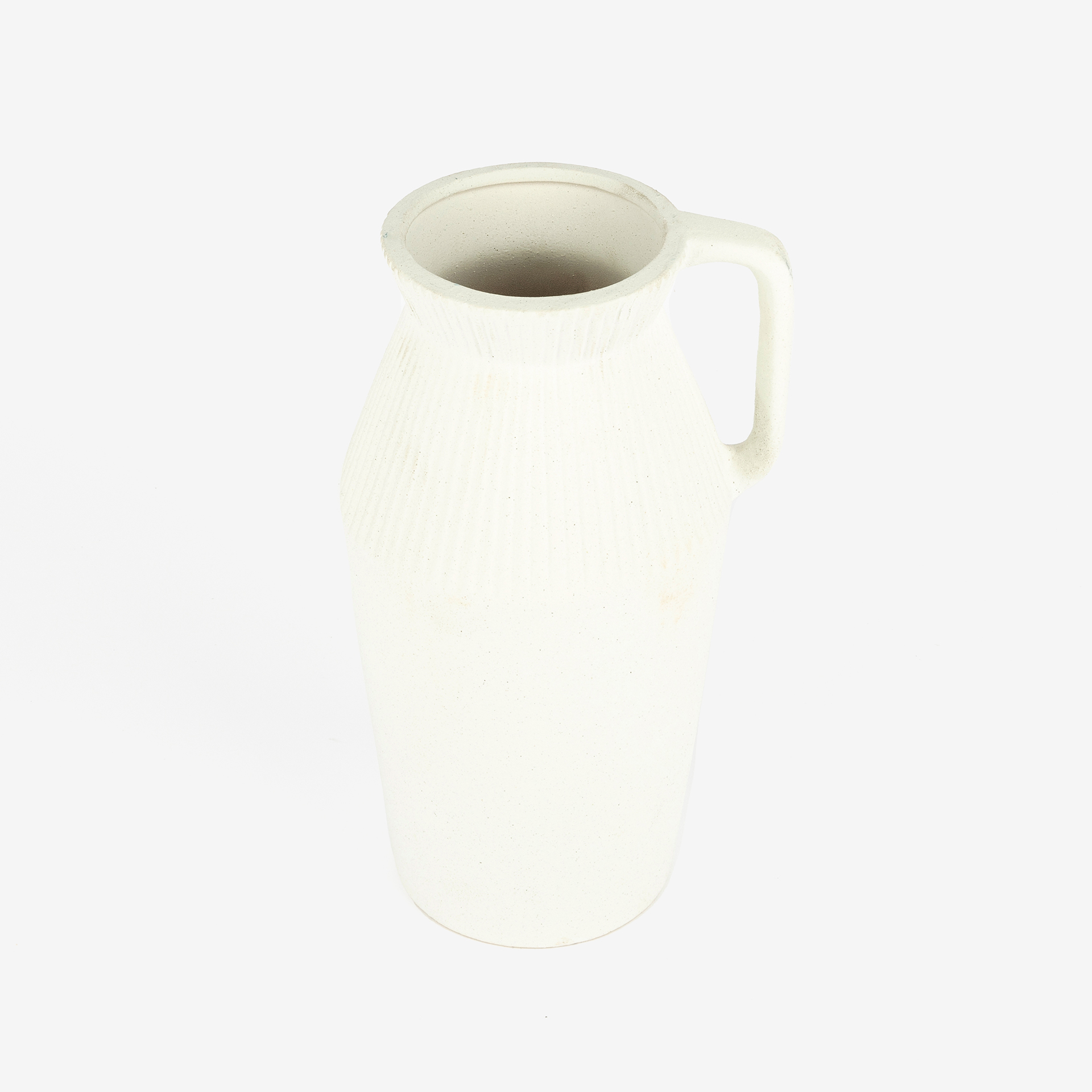 Jarrón de porcelana blanca Nala 16x13x26cm