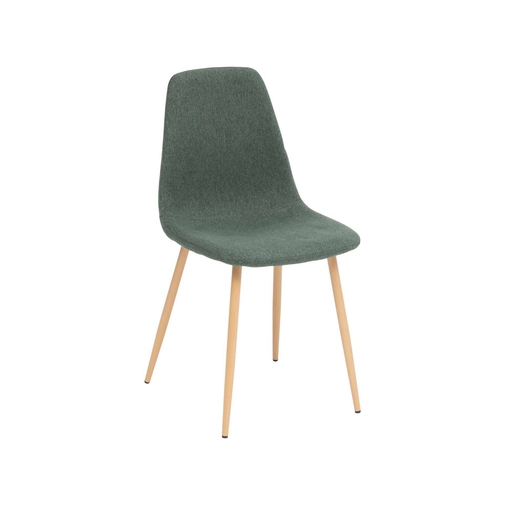 Silla de comedor verde cedro Concept 45x51x87cm