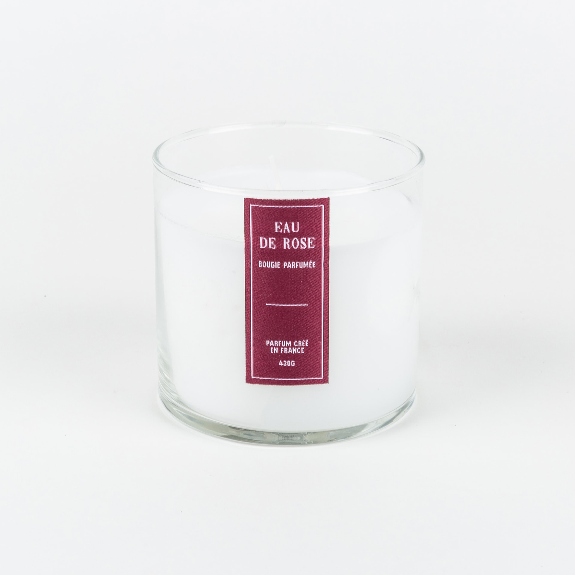 Vela aromática rosa con vaso Clare Ø10x10cm