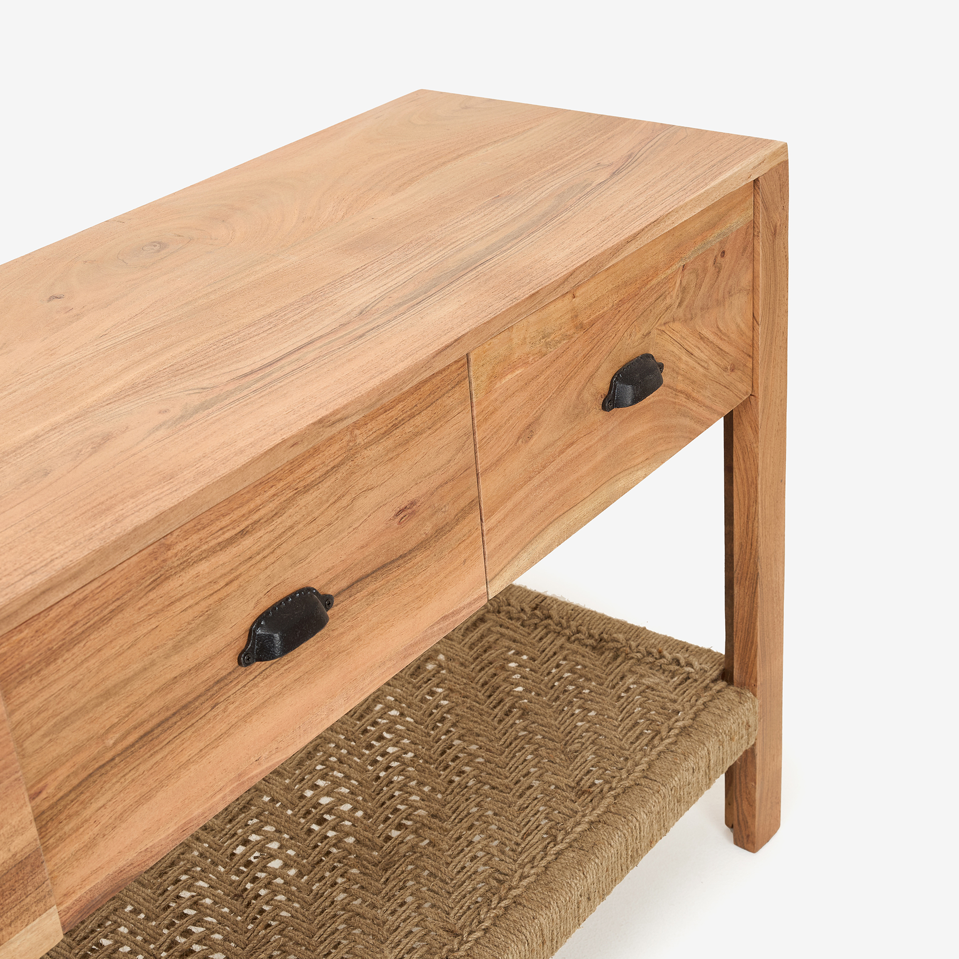 Consola de madera de acacia Bolt 170x40x75cm Clau&Chloe