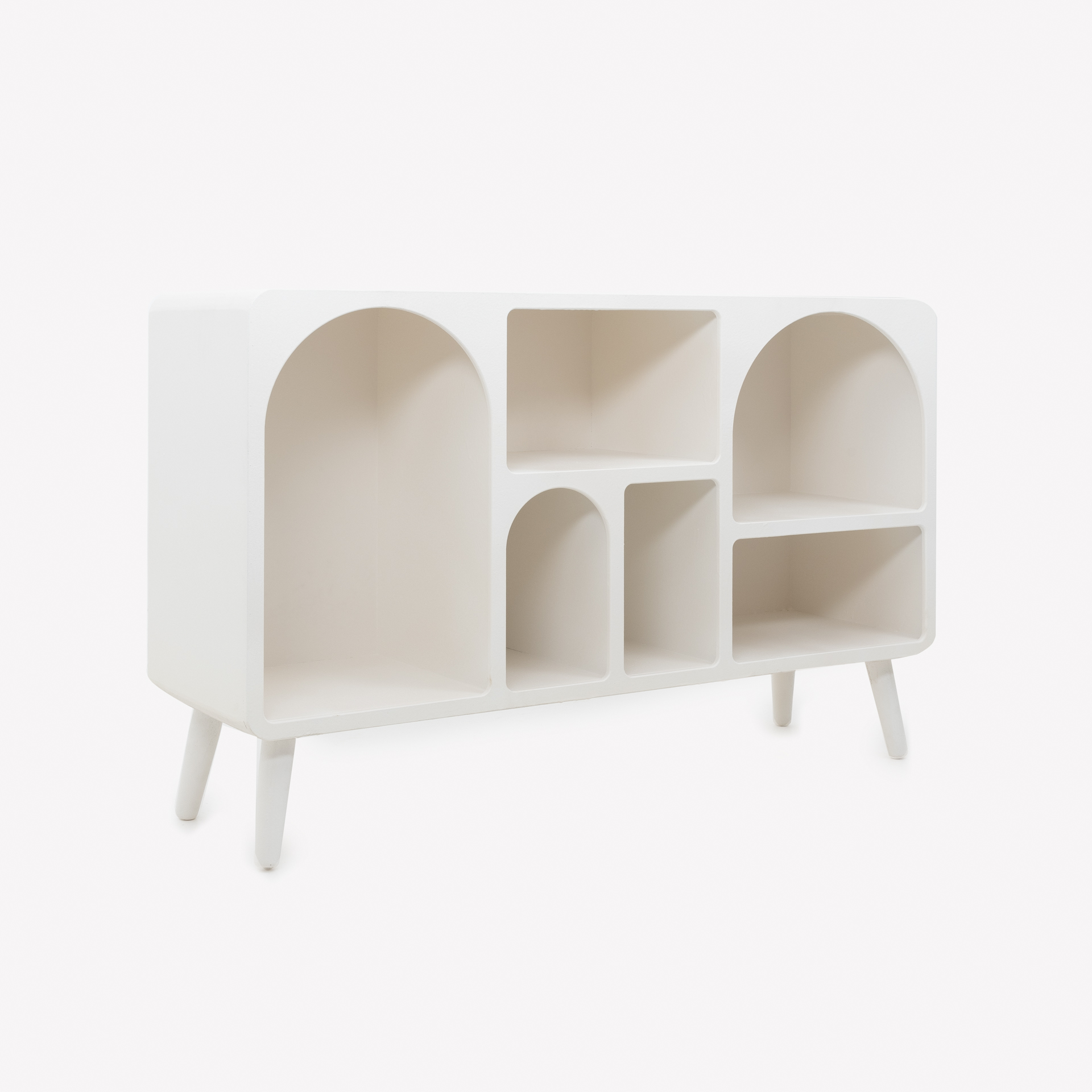 Consola de madera blanca Mirala 120x35x78cm