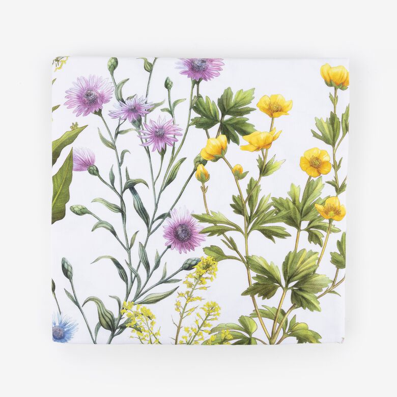 Mantel de algodón florido 150x150cm