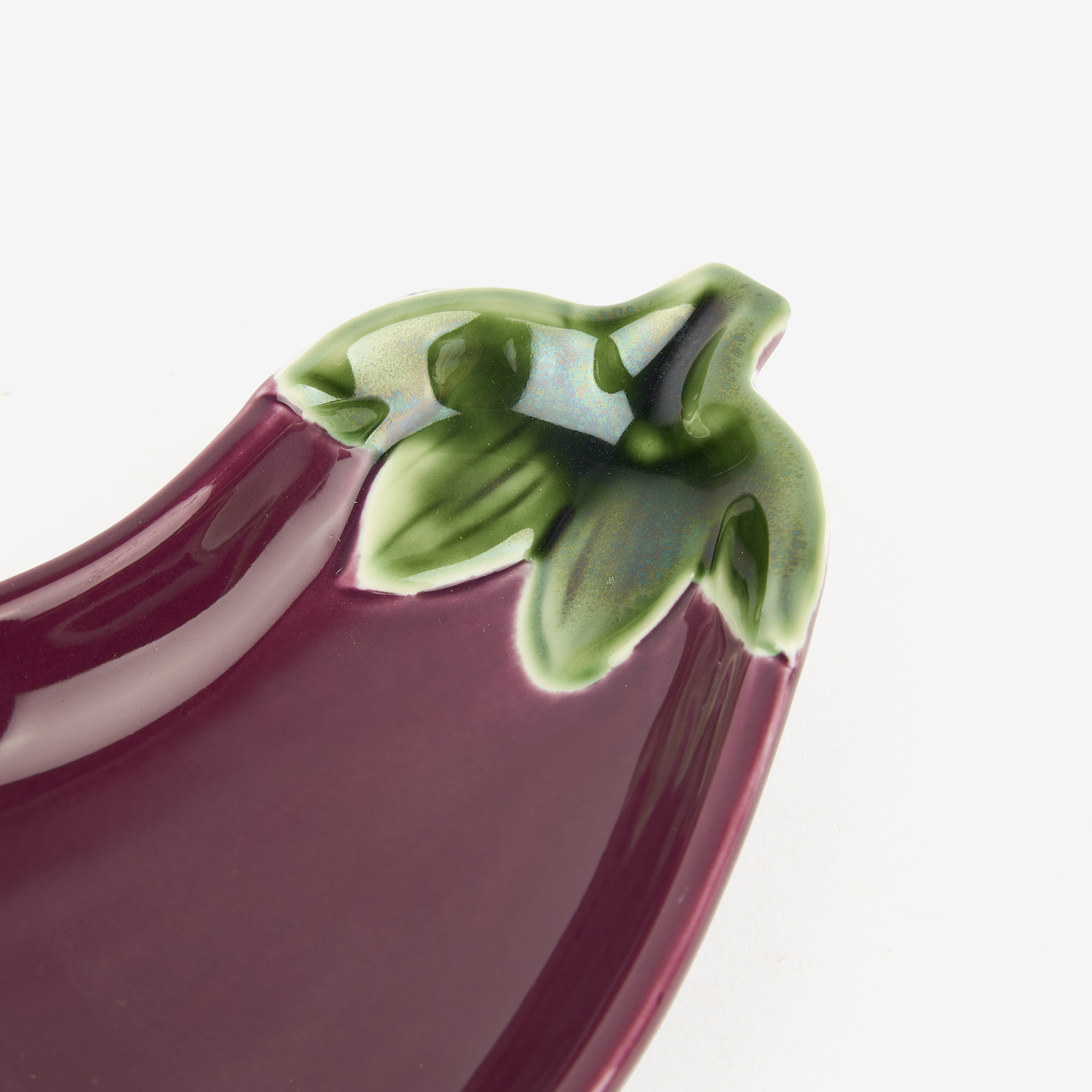 Plato de cerámica Berenjena 19x10cm