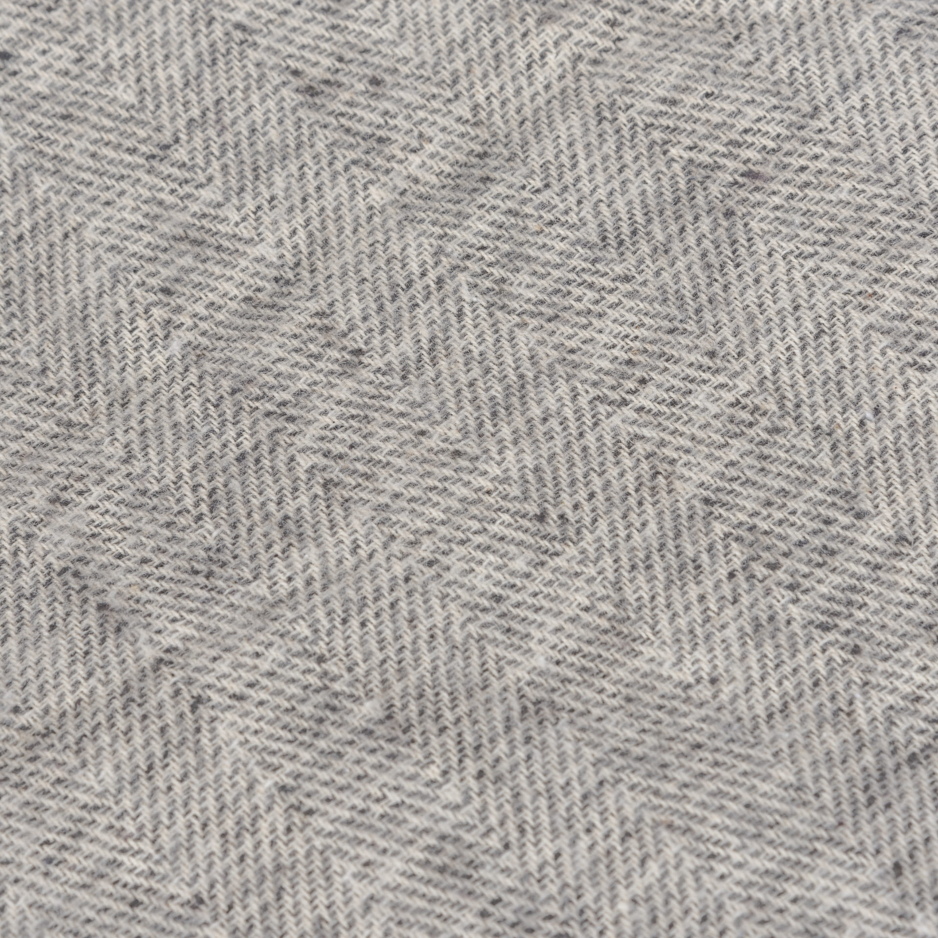 Plaid con flecos de algodón gris 130x170cm