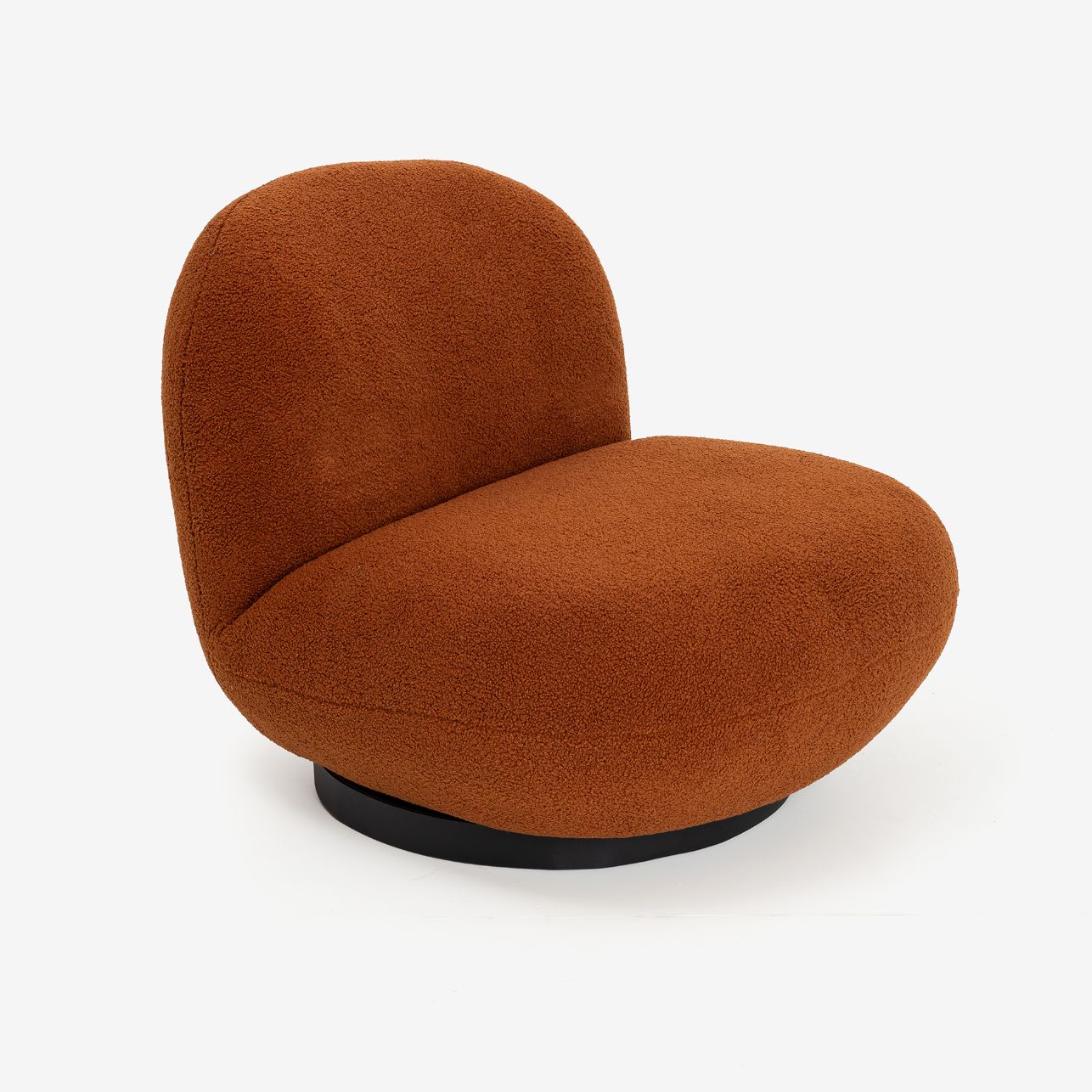 Butaca de borreguito giratoria cobre Pacha 81x95x71 Clau&Chloe