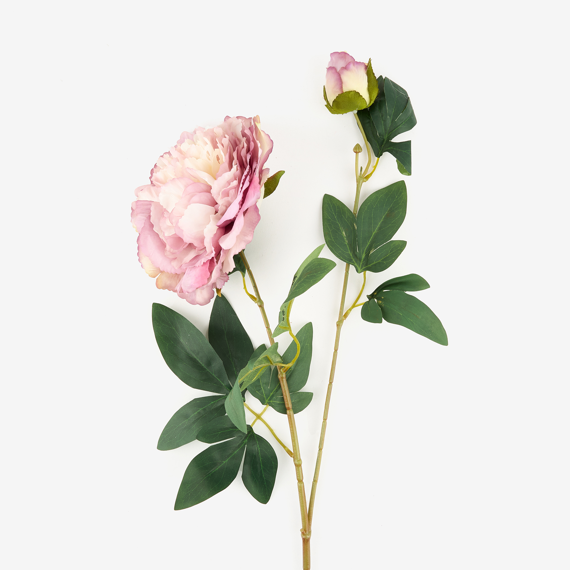 Flor artificial peonia lila 70cm